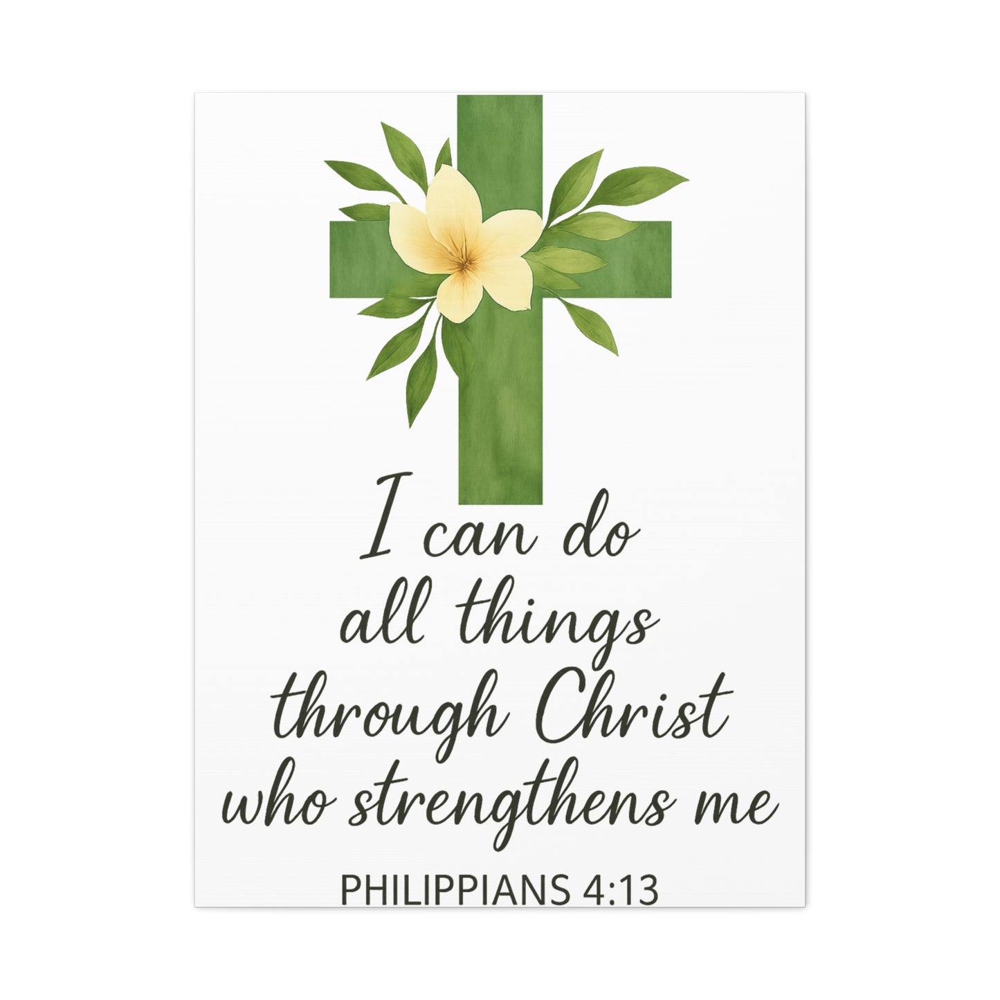 Philippians 4:13 Wall Art | Christian Scripture Home Decor