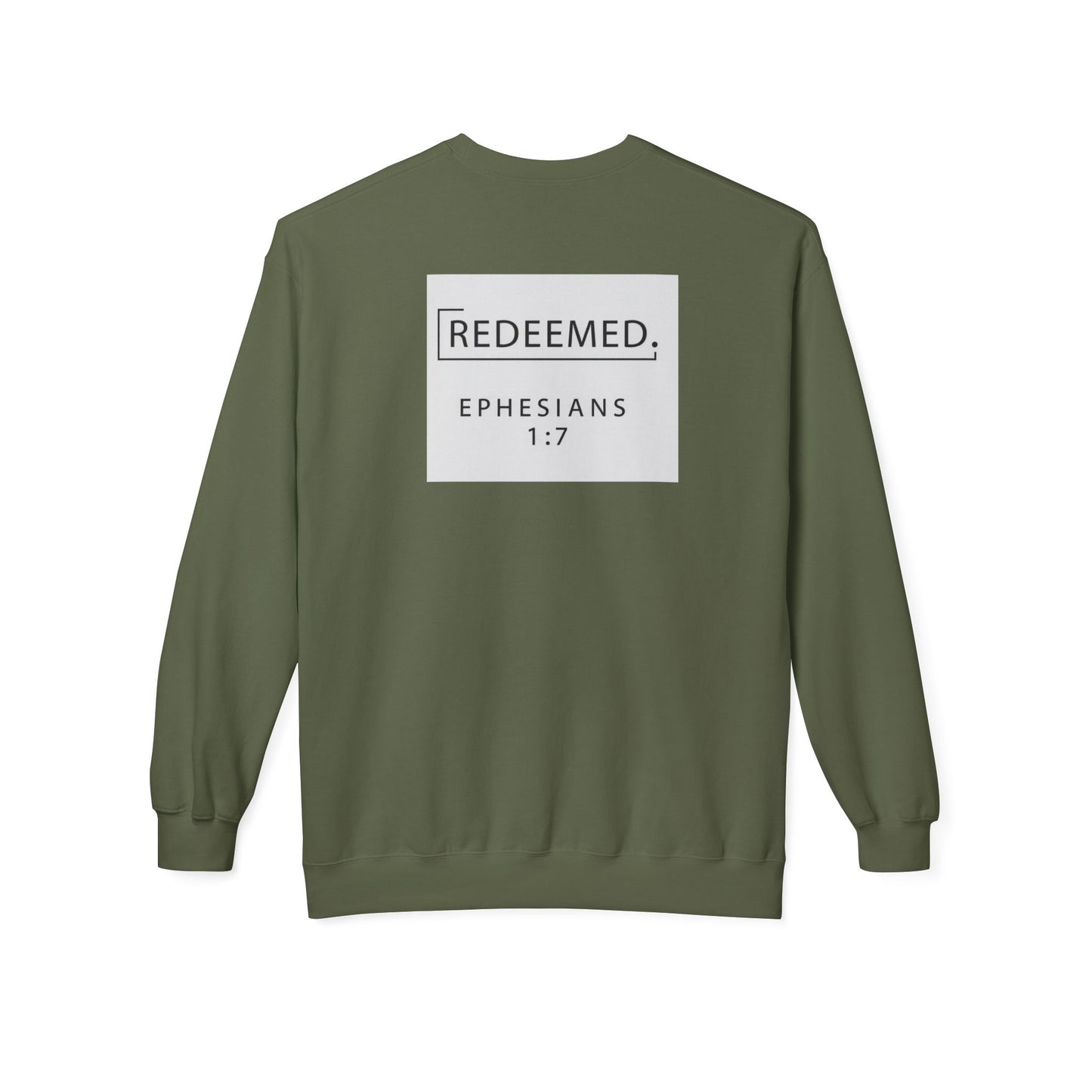 “Redemed” Crewneck Sweatshirt – Unisex Christian Apparel