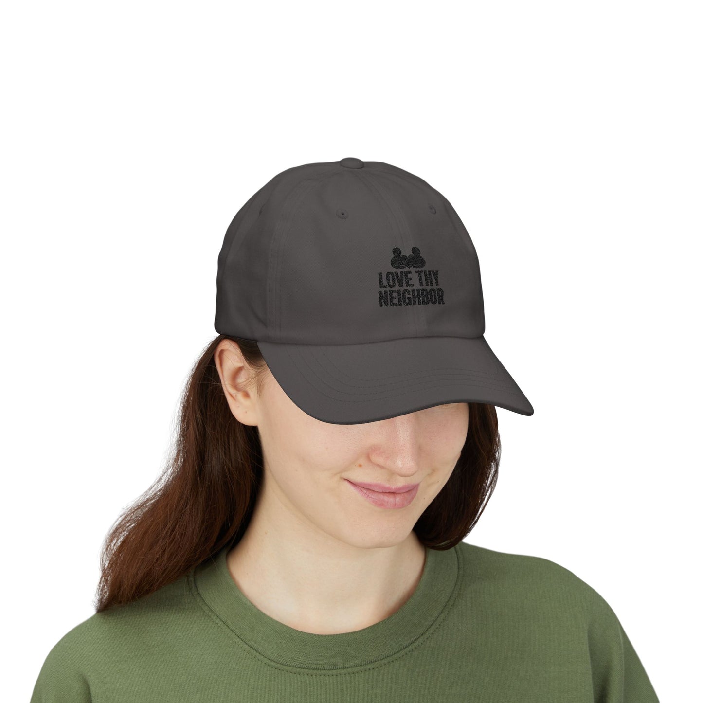 Love Thy Neighbor Dad Hat | Classic Adjustable Cap | Faith Apparel