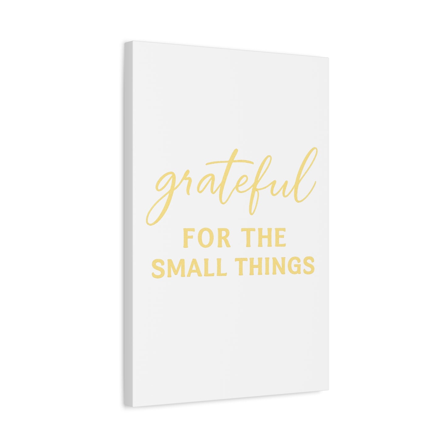 Grateful Wall Art | Inspirational Christian Home Decor - Matte Canvas, Stretched, 1.25"
