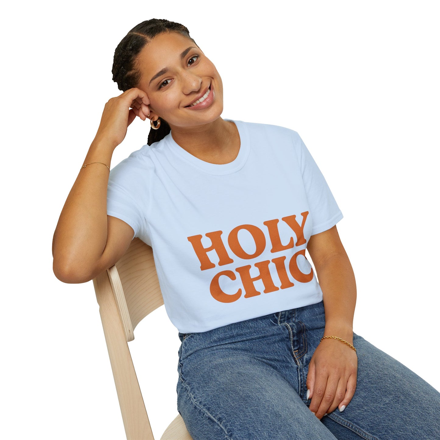Holy Chic Christian T-Shirt – Softstyle Faith & Fashion Tee for Women.