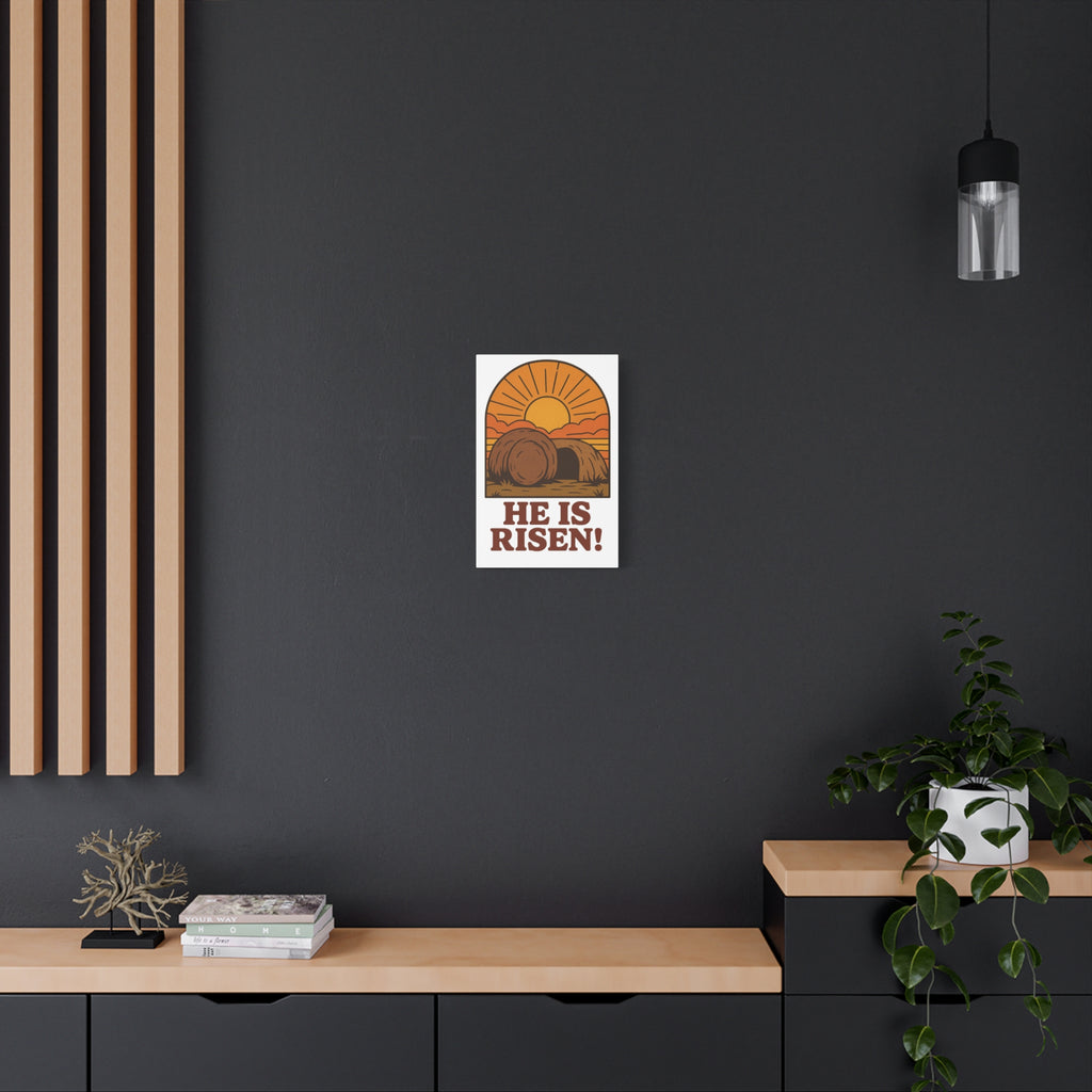 He Is Risen Wall Art | Empty Tomb Christian Poster | Easter Resurrection Morning Home Decor
