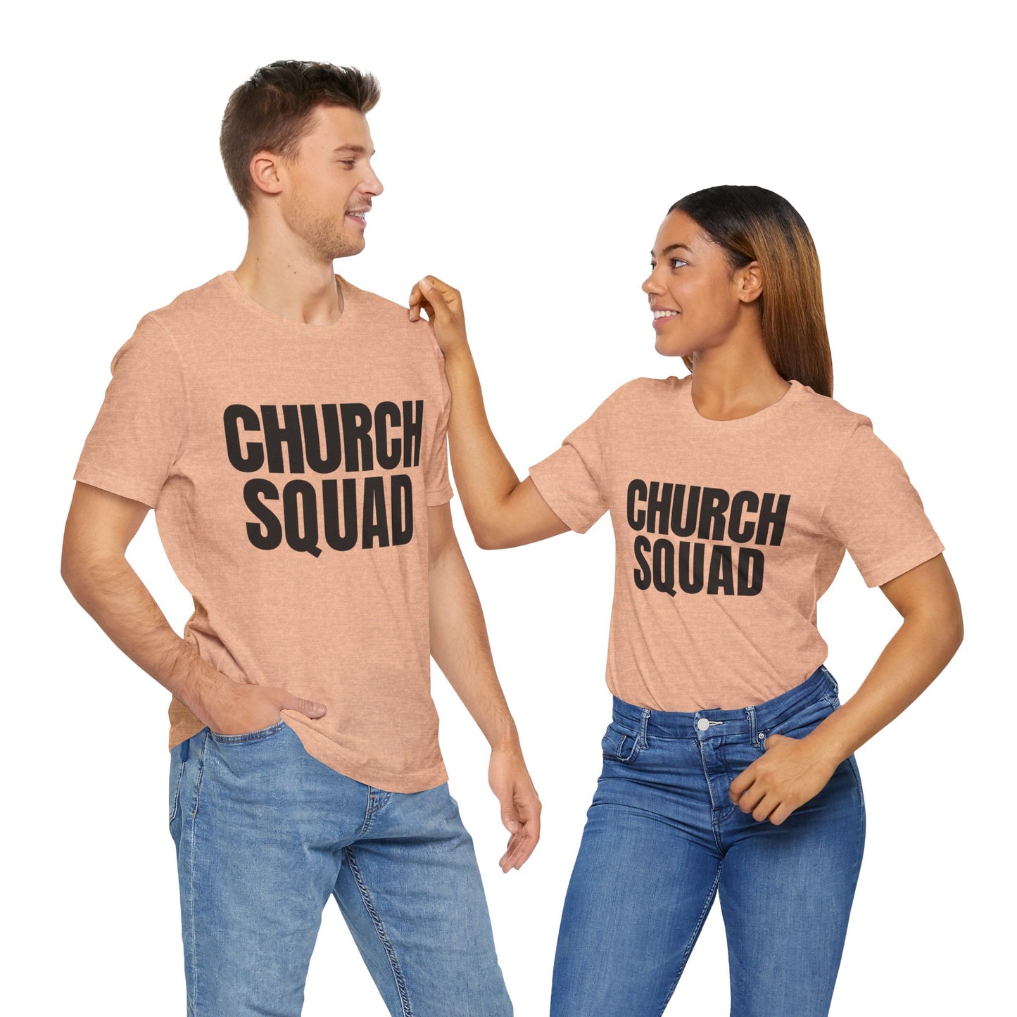 Church Squad Unisex Tee, Christian Apparel, Group Outing Shirt, Faith-Based Gift, Church Events Clothing