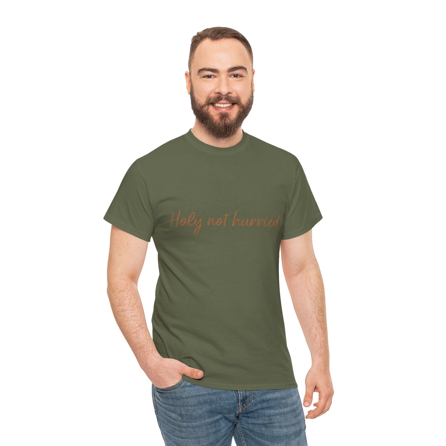 Holy Not Hurried T-Shirt – Christian Mindfulness Unisex Tee