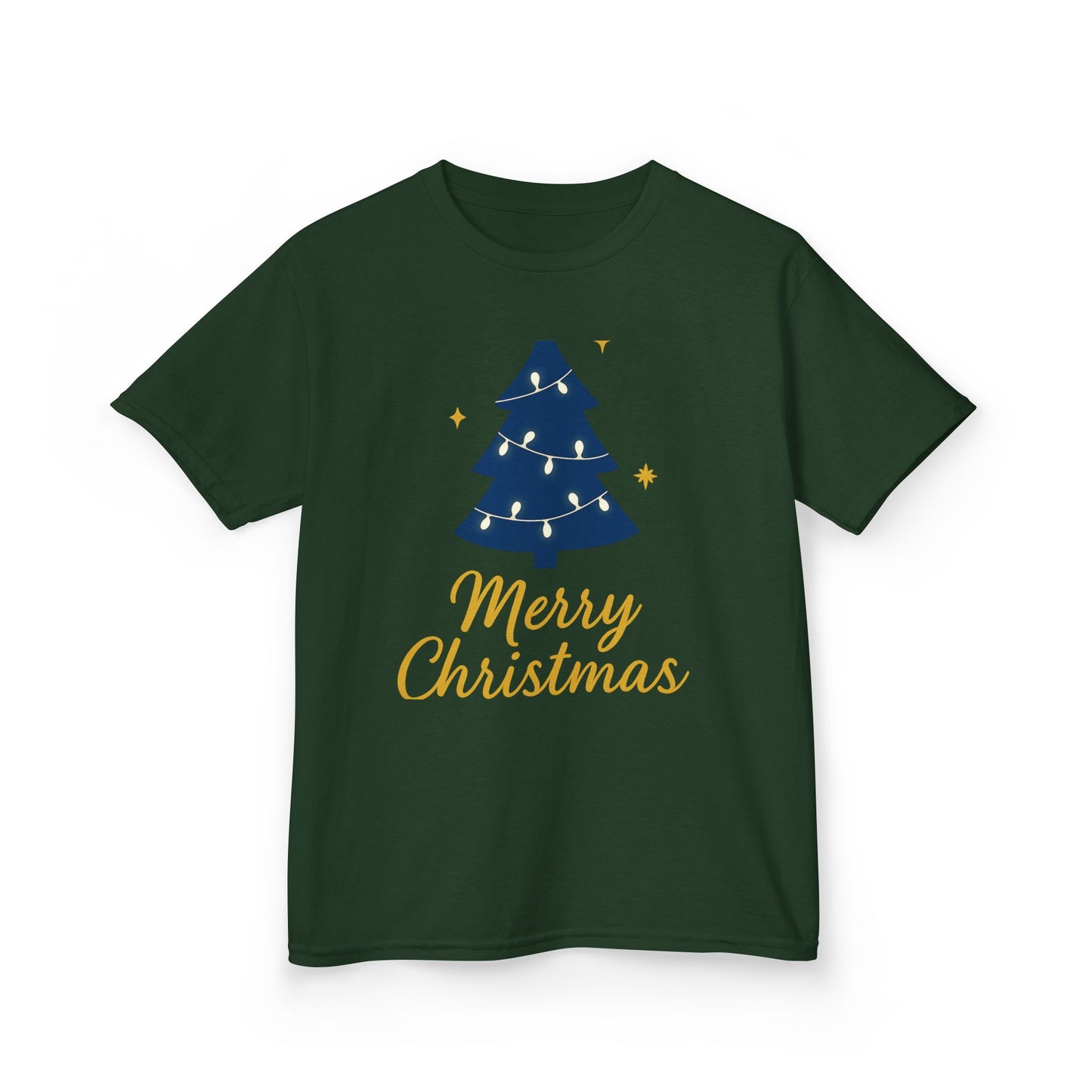 Merry Christmas Kids Heavy Cotton Tee – Christian Holiday Shirt for Children