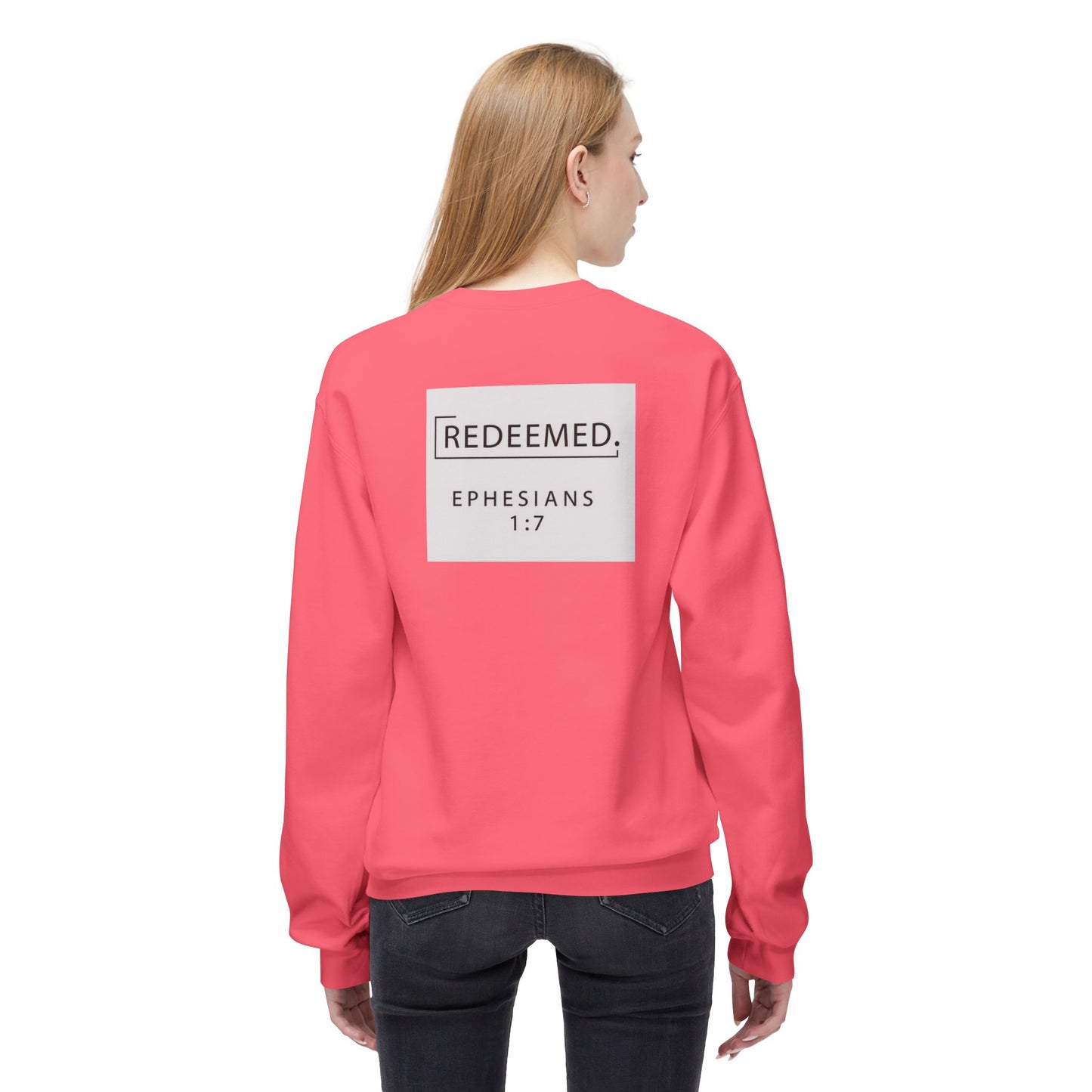 “Redemed” Crewneck Sweatshirt – Unisex Christian Apparel