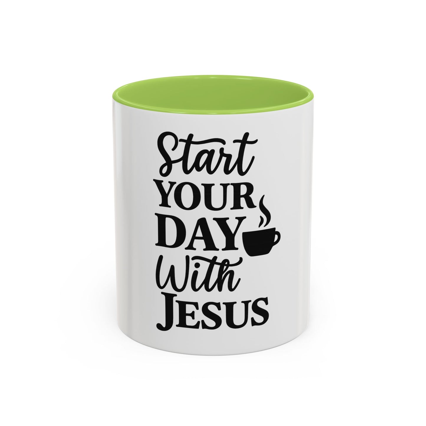 Christian Coffee Mug – Start Your Day with Jesus