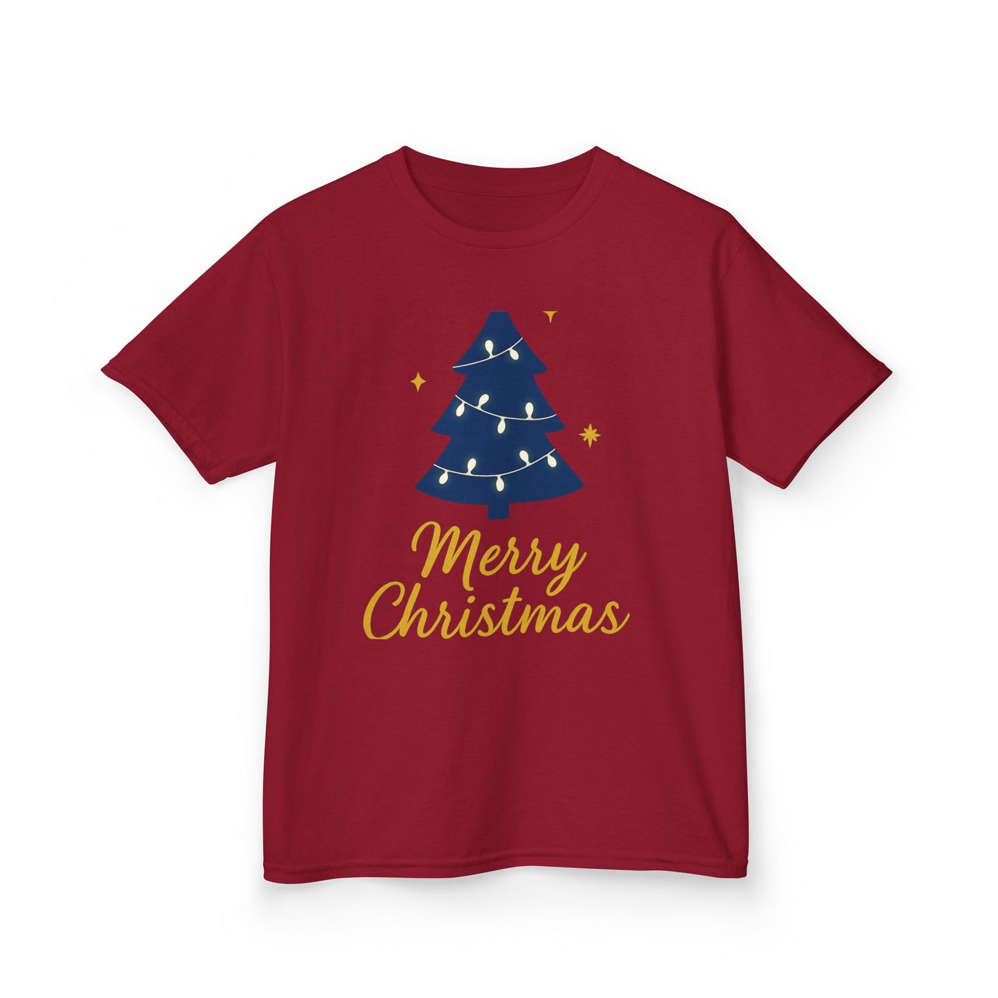 Merry Christmas Kids Heavy Cotton Tee – Christian Holiday Shirt for Children