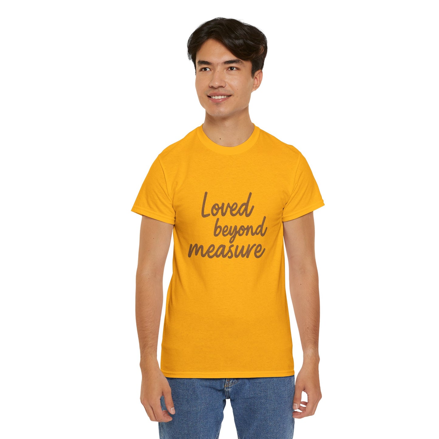 Loved Beyond Measure Unisex Cotton Tee, Gift for Mom, Inspirational Shirt, Casual Wear, Everyday Comfort, Perfect for Birthdays