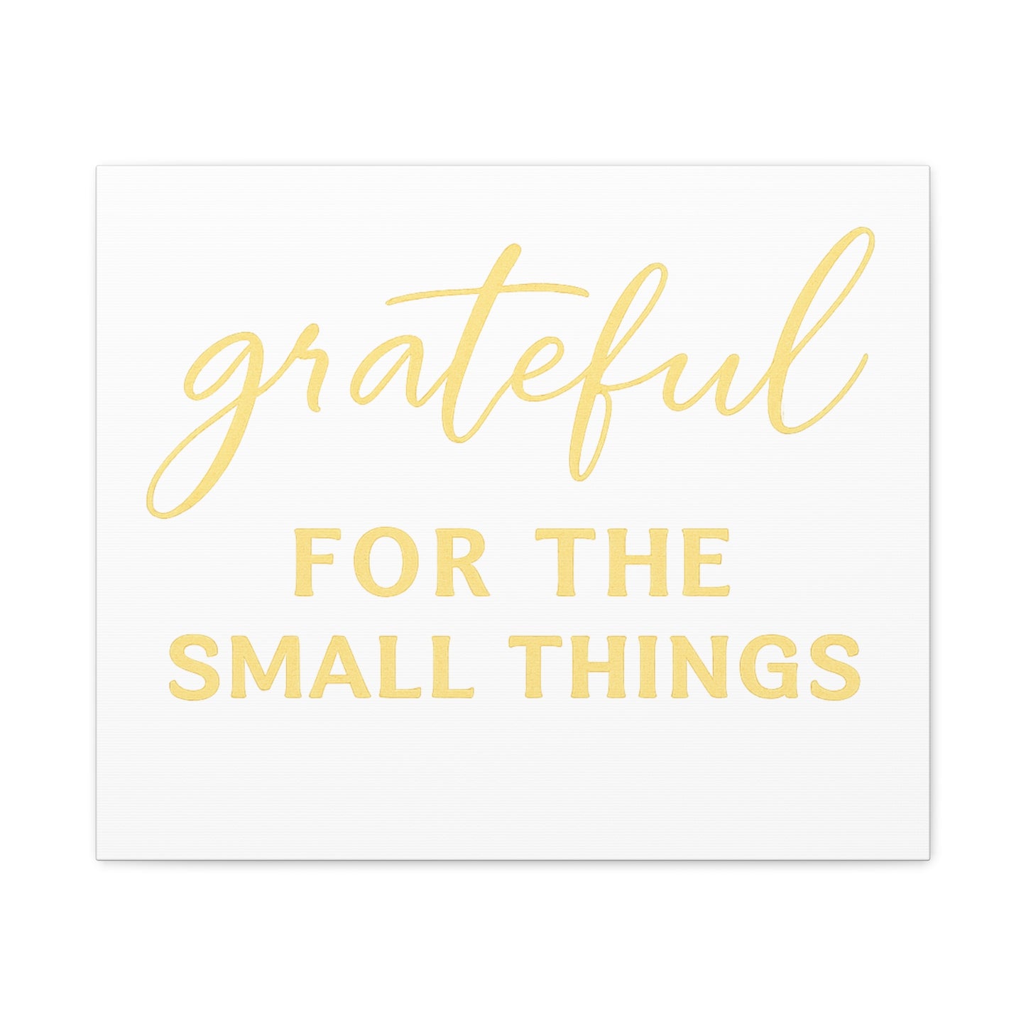 Grateful Wall Art | Inspirational Christian Home Decor - Matte Canvas, Stretched, 1.25"