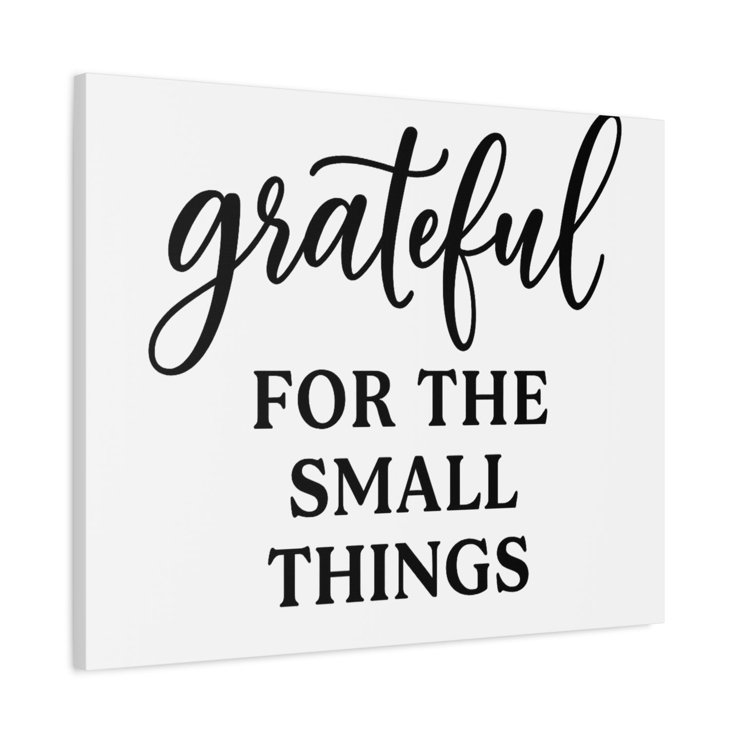 Grateful Wall Art | Inspirational Christian Home Decor-Matte Canvas, Stretched, 1.25"