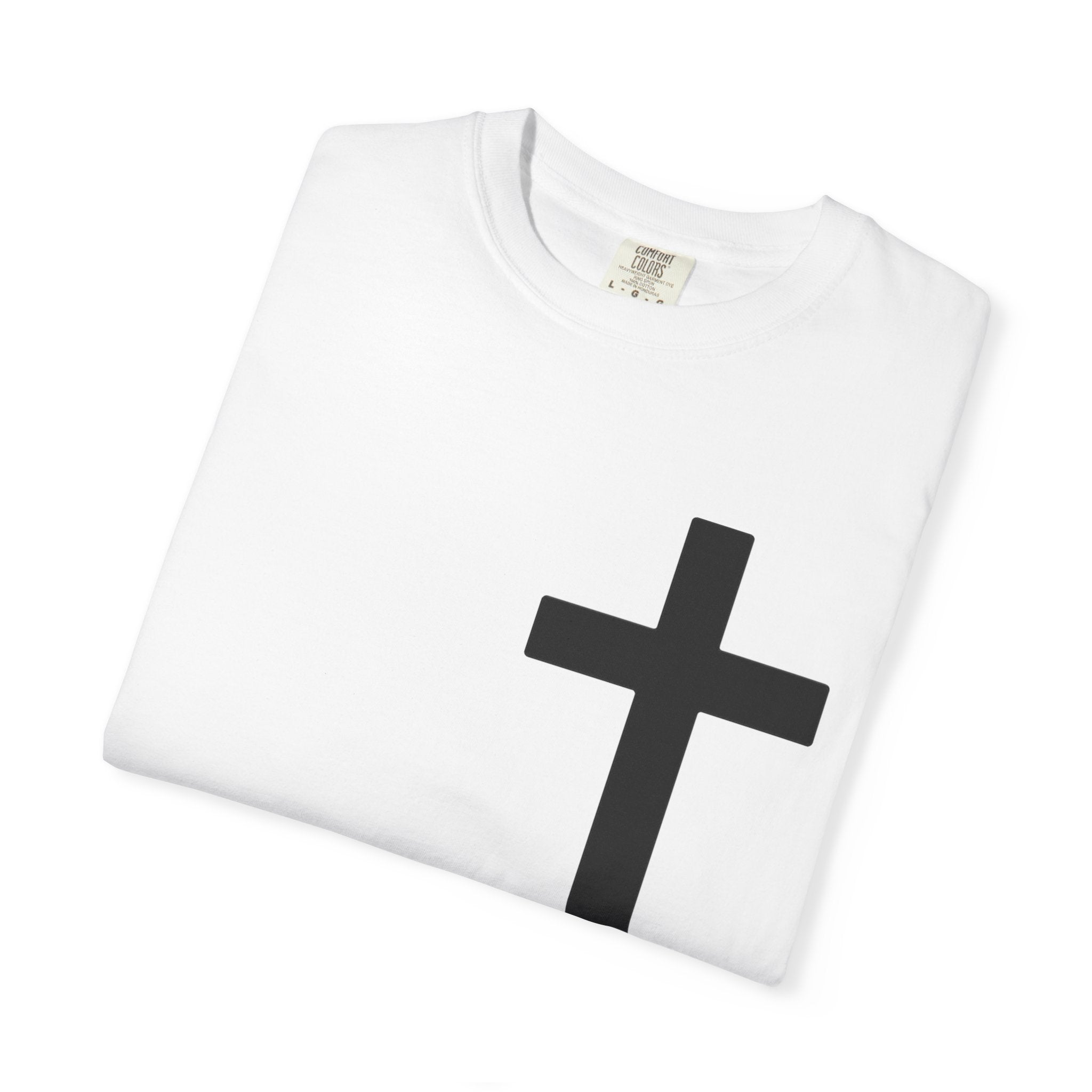 Cross “Jesus Is King” Faith Tee – Premium Comfort Colors® Vintage Christian Shirt | Lexad Designs
