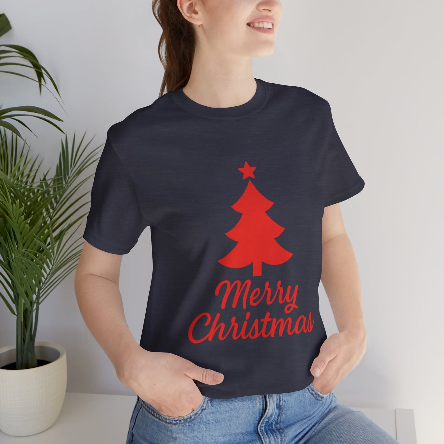 Merry Christmas Unisex Heavy Cotton Tee – Faith-Inspired Holiday Shirt