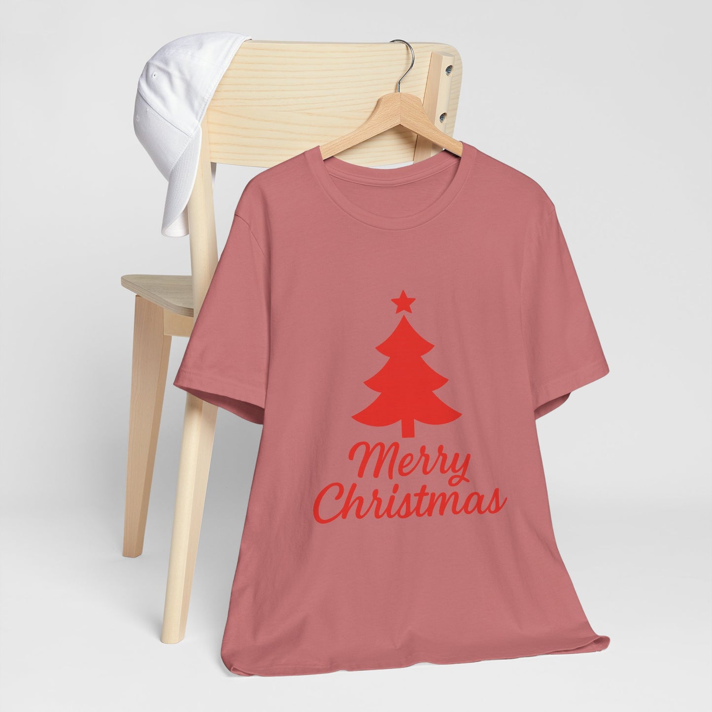 Merry Christmas Unisex Heavy Cotton Tee – Faith-Inspired Holiday Shirt