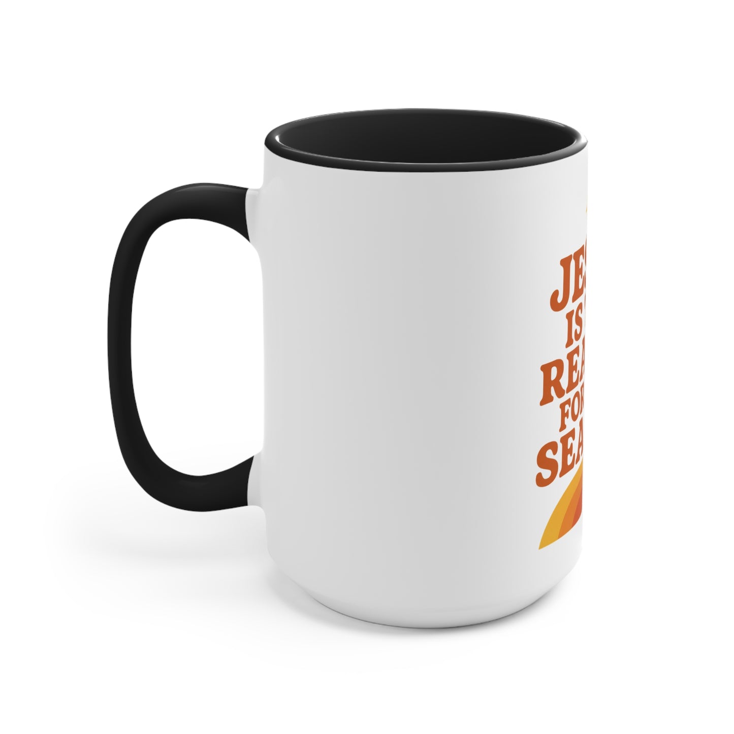 Christmas Accent Mug - "Jesus is the Reason for the Season"