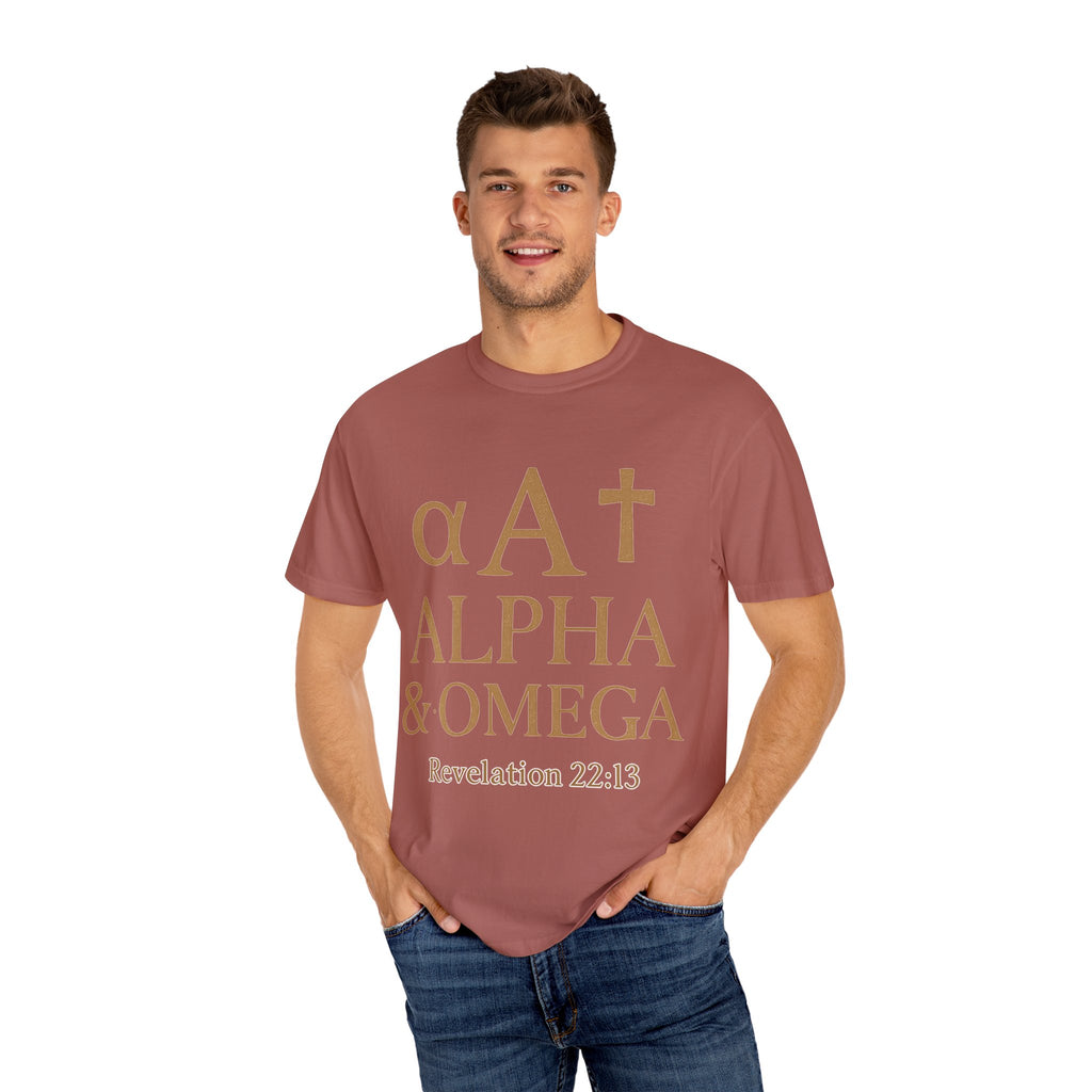 Alpha and Omega Revelation 22:13 Christian Unisex T-Shirt