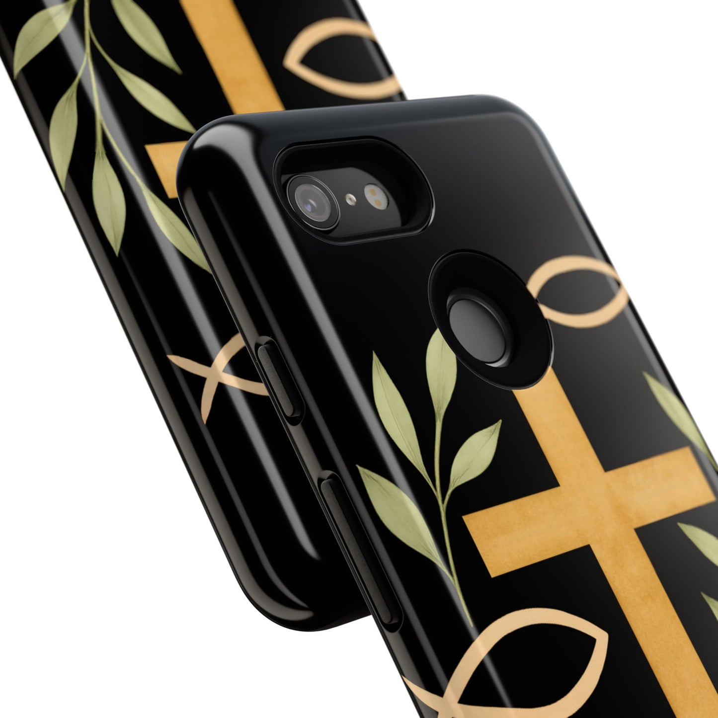 Christian Faith Phone Case with Floral Design