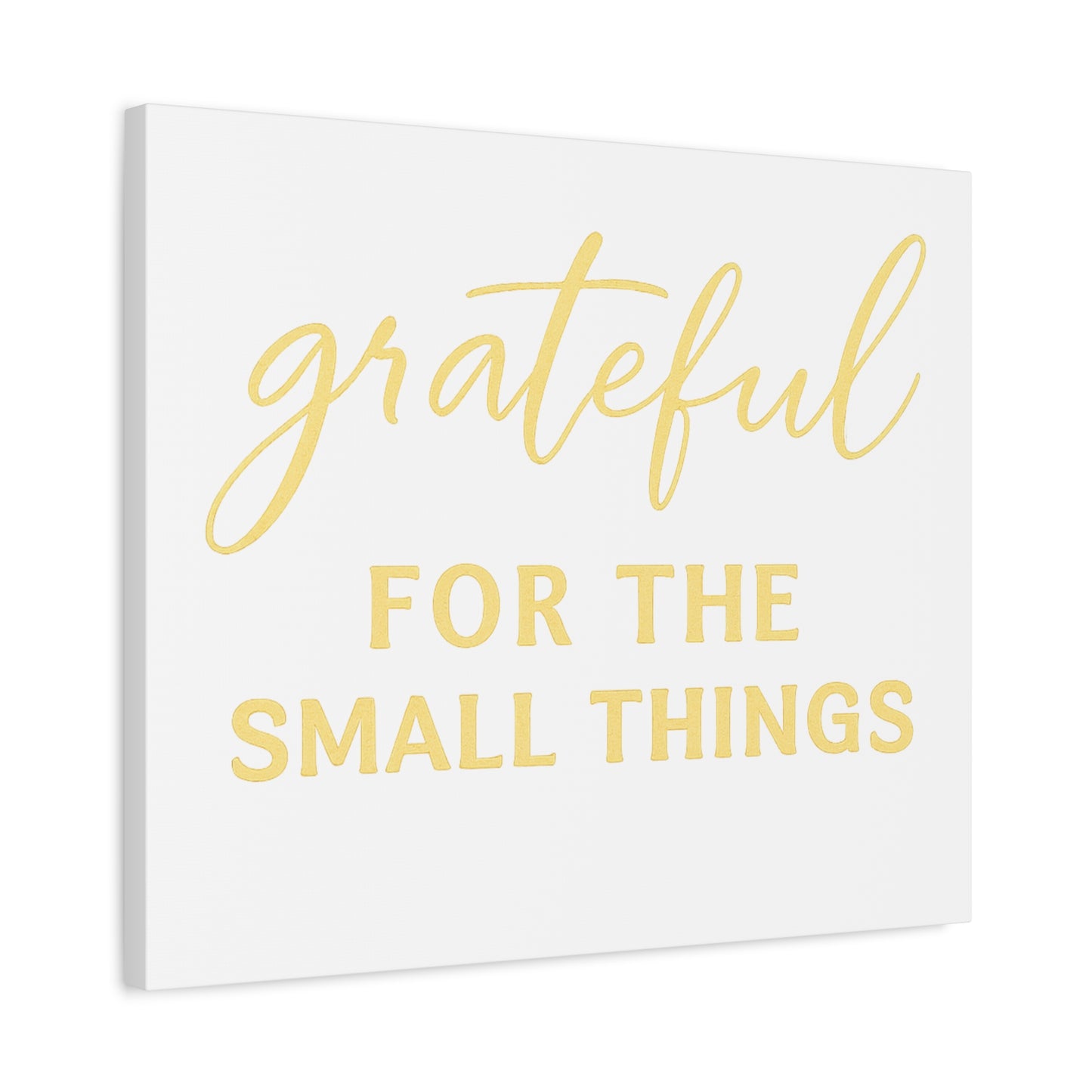 Grateful Wall Art | Inspirational Christian Home Decor - Matte Canvas, Stretched, 1.25"