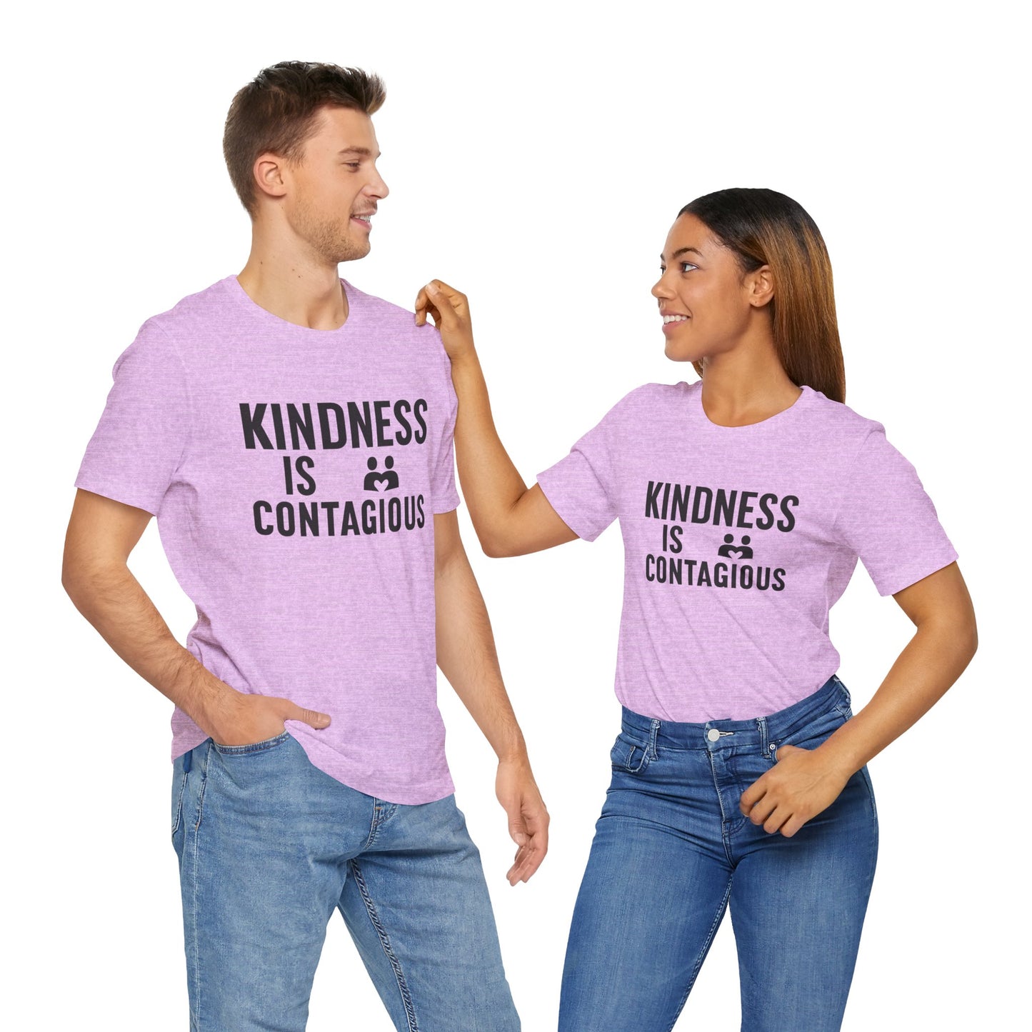 Kindness is Contagious Unisex T-Shirt | Soft Jersey Short Sleeve