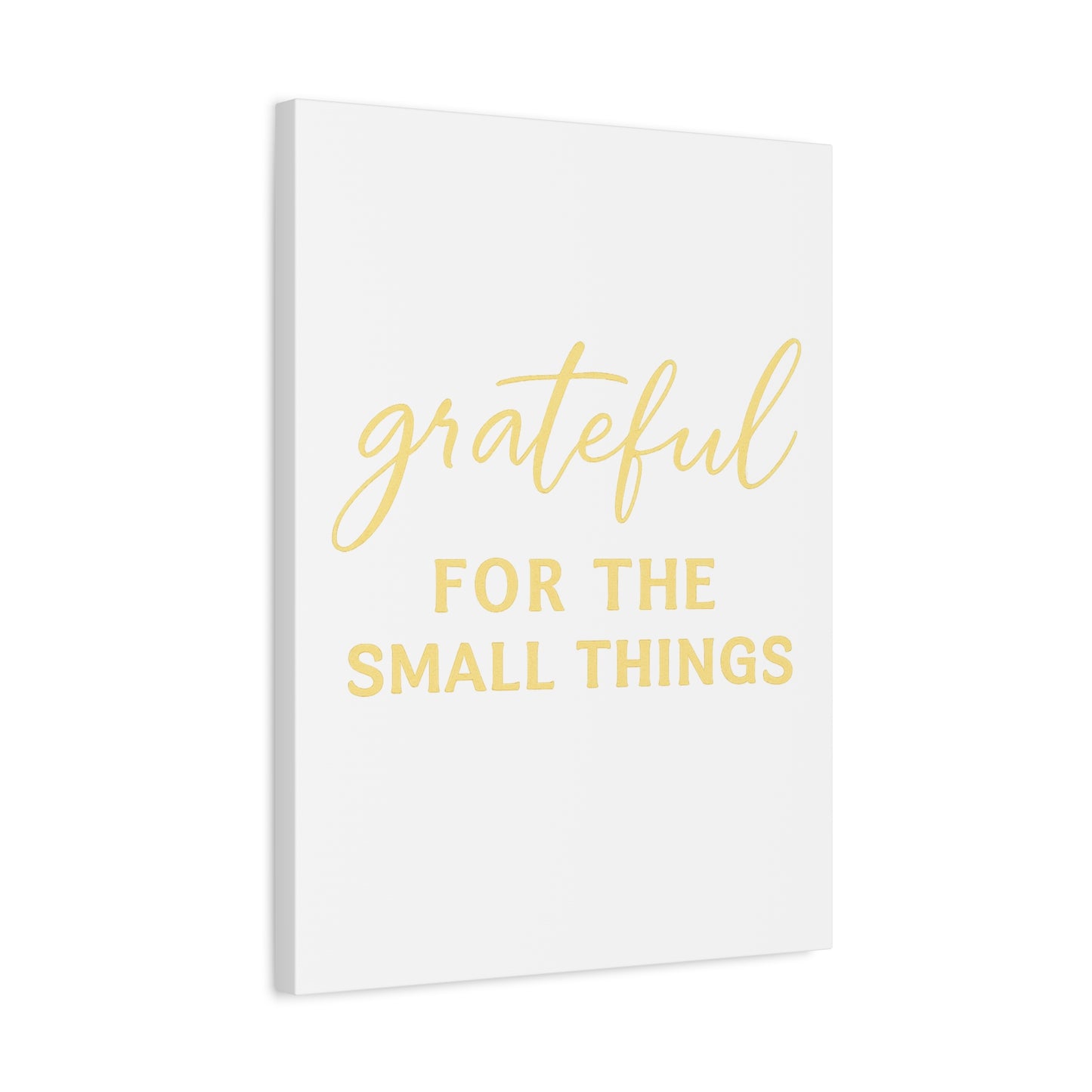 Grateful Wall Art | Inspirational Christian Home Decor - Matte Canvas, Stretched, 1.25"
