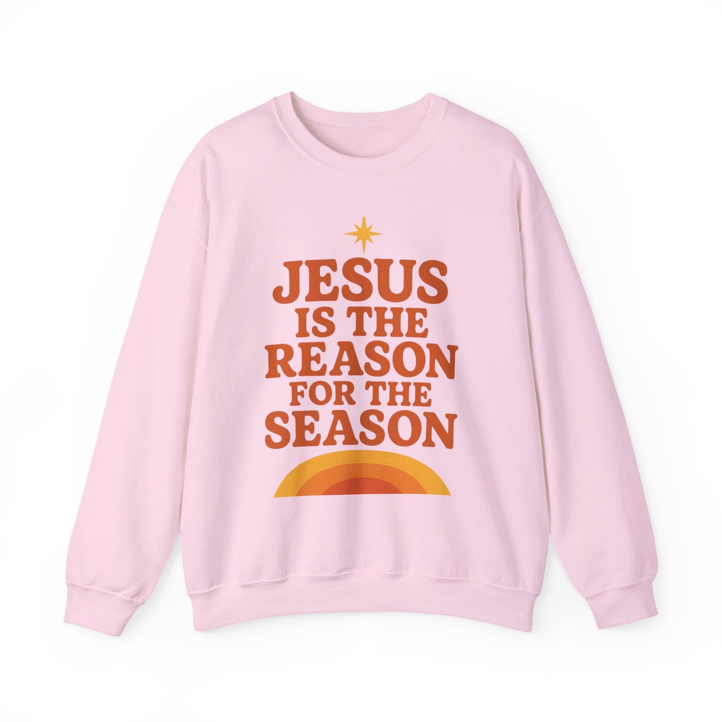Jesus Is the Reason for the Season – Retro Unisex Christian Christmas Sweatshirt