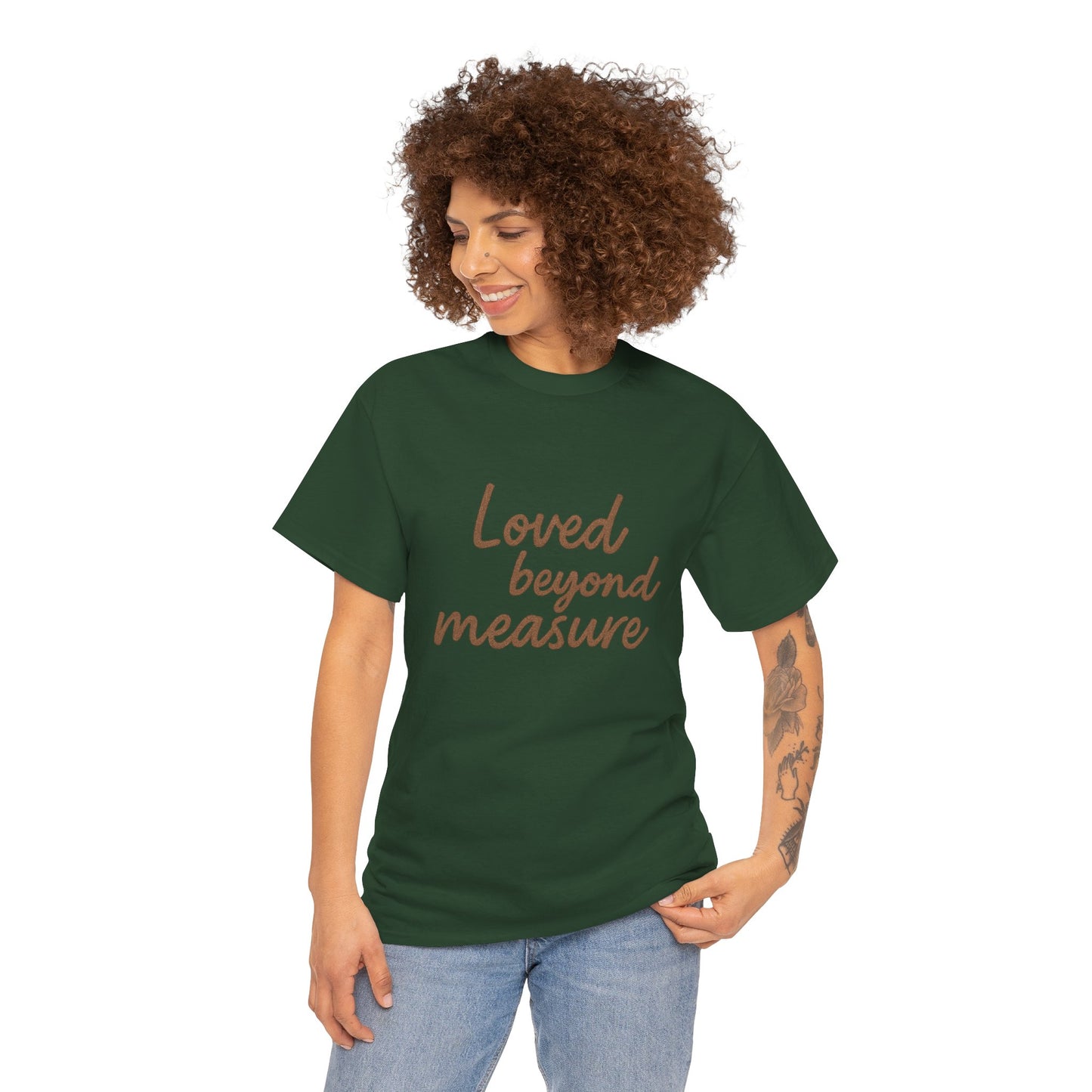 Loved Beyond Measure Unisex Cotton Tee, Gift for Mom, Inspirational Shirt, Casual Wear, Everyday Comfort, Perfect for Birthdays