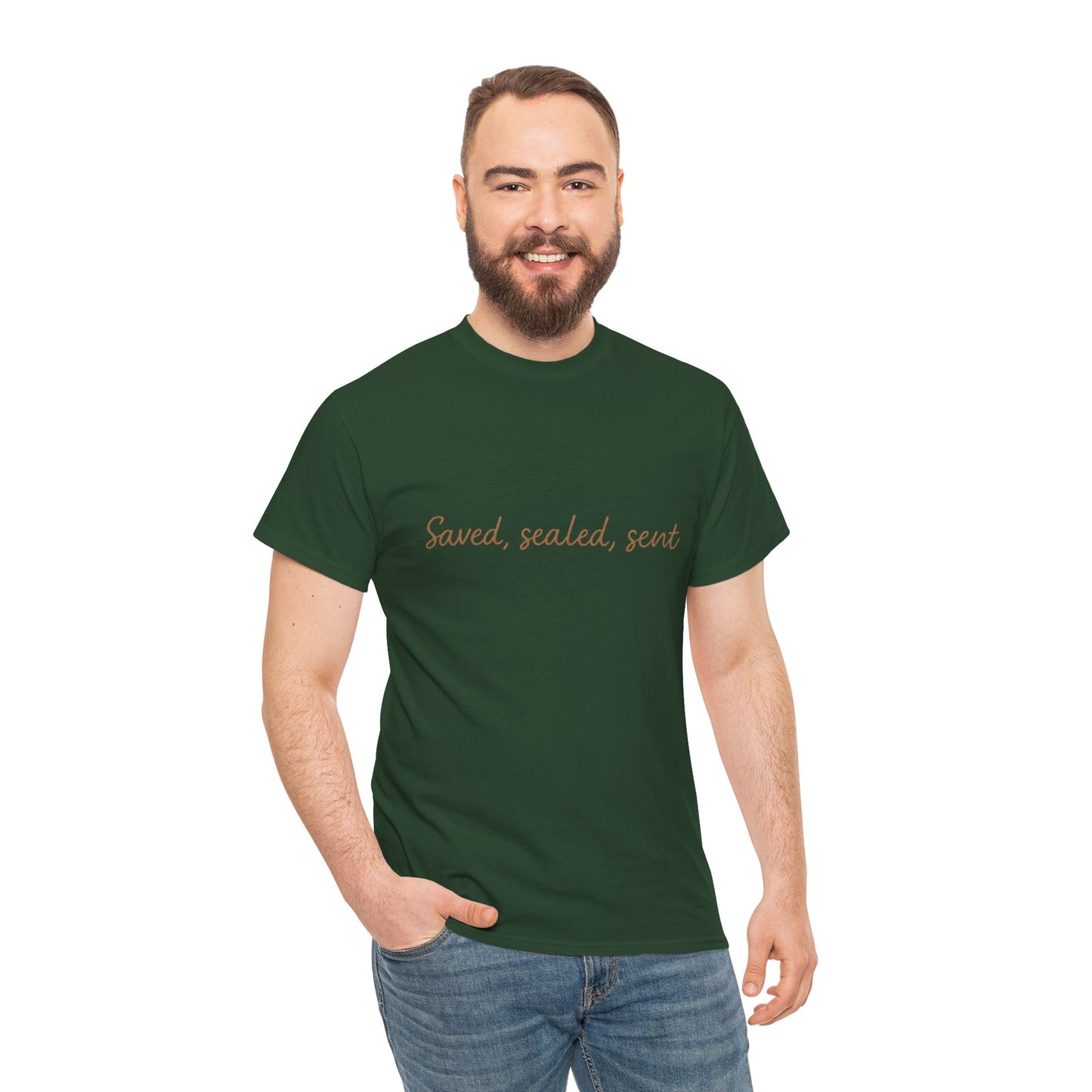 Saved. Sealed. Sent. T-Shirt – Bold Christian Mission Unisex Tee