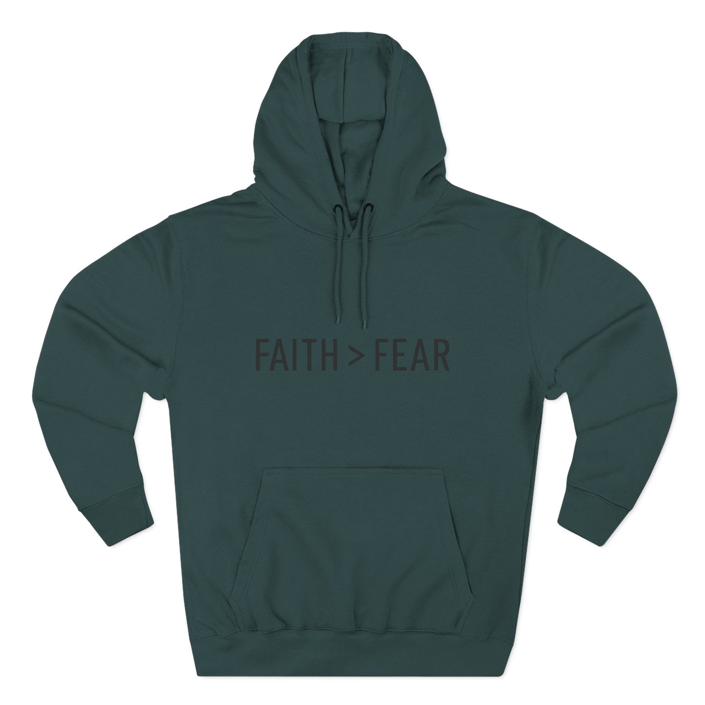 Faith Over Fear Unisex Hoodie – Christian Affirmation Apparel | Cozy & Bold Statement Piece