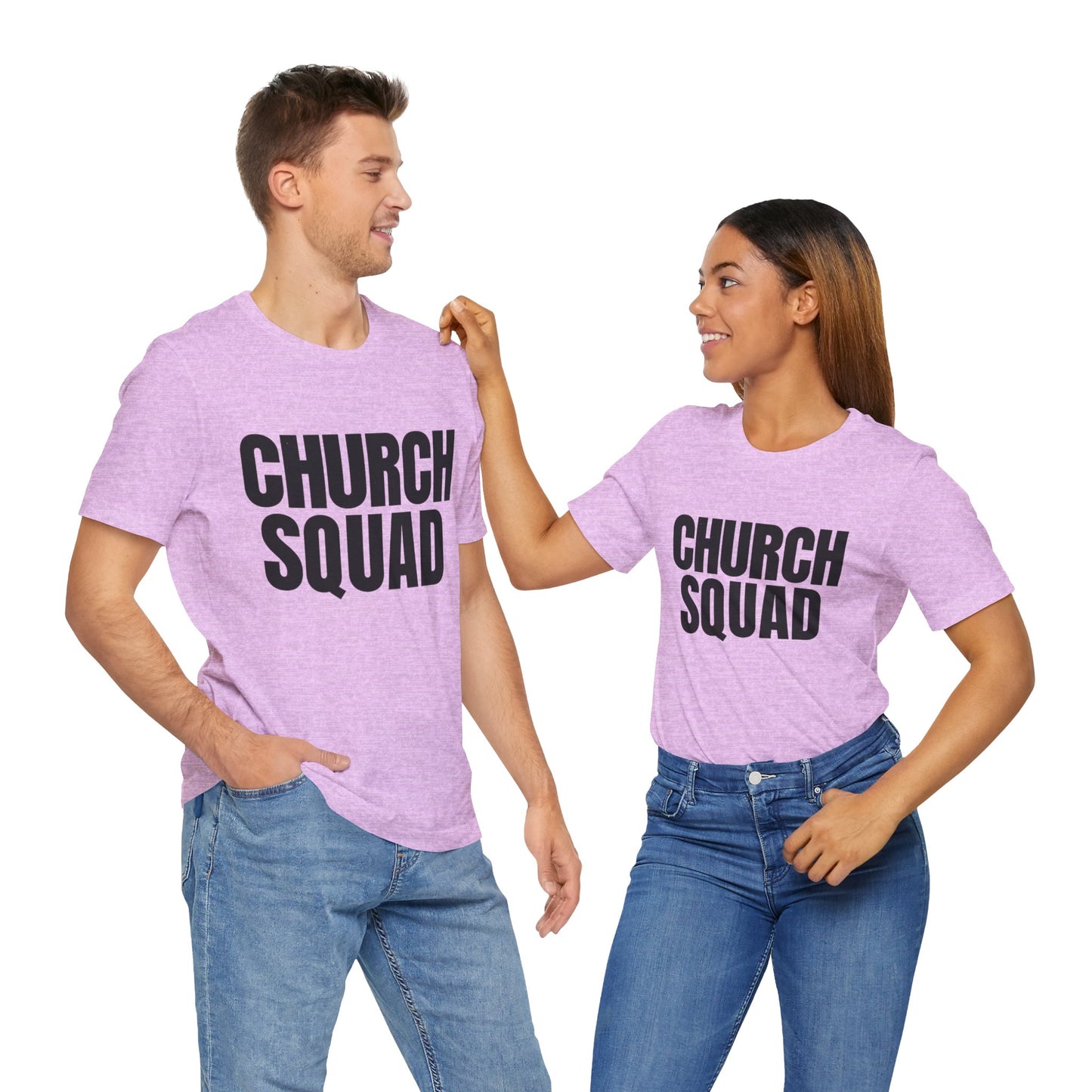 Church Squad Unisex Tee, Christian Apparel, Group Outing Shirt, Faith-Based Gift, Church Events Clothing