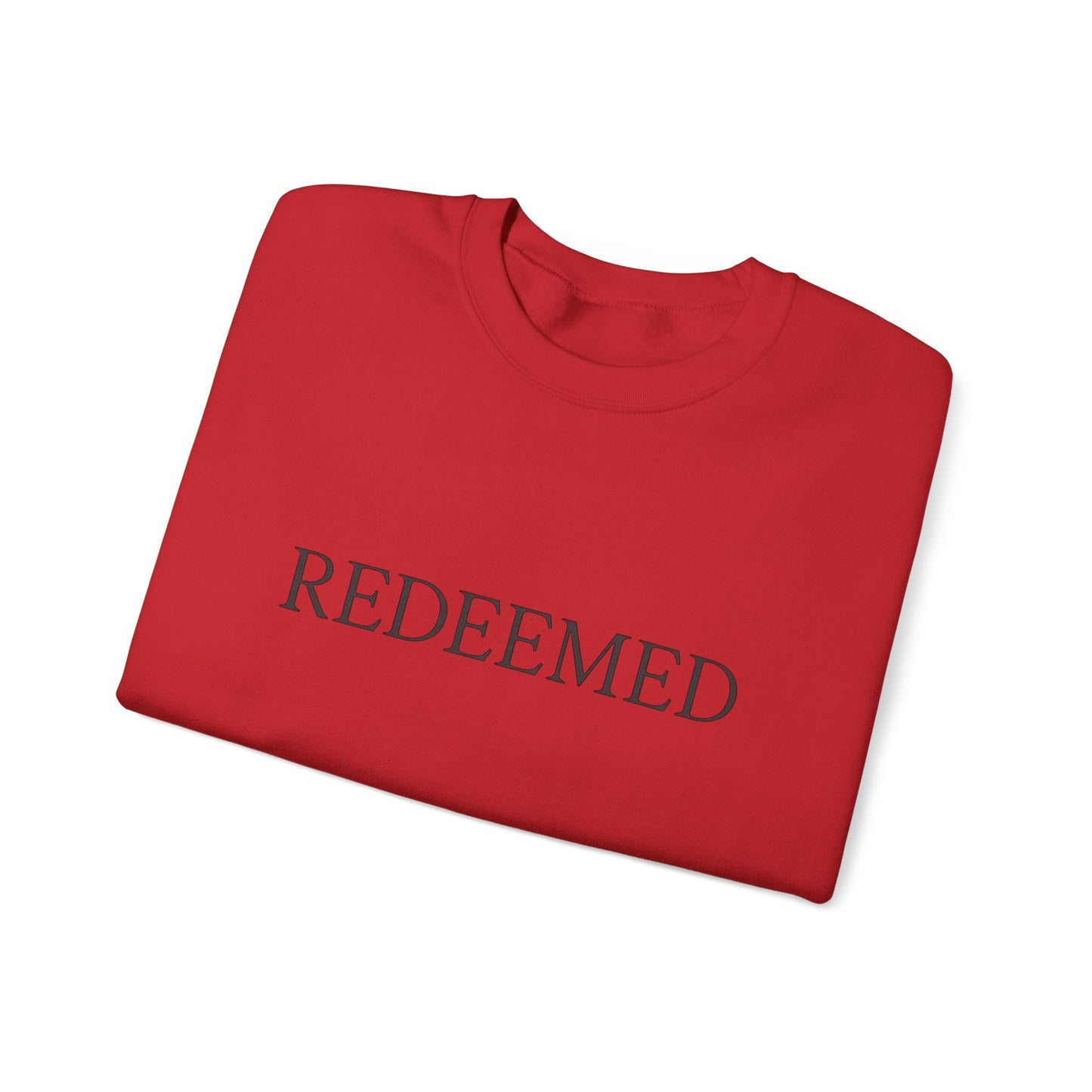 Redeemed Unisex Heavy Blend Crewneck Sweatshirt | Faith Apparel