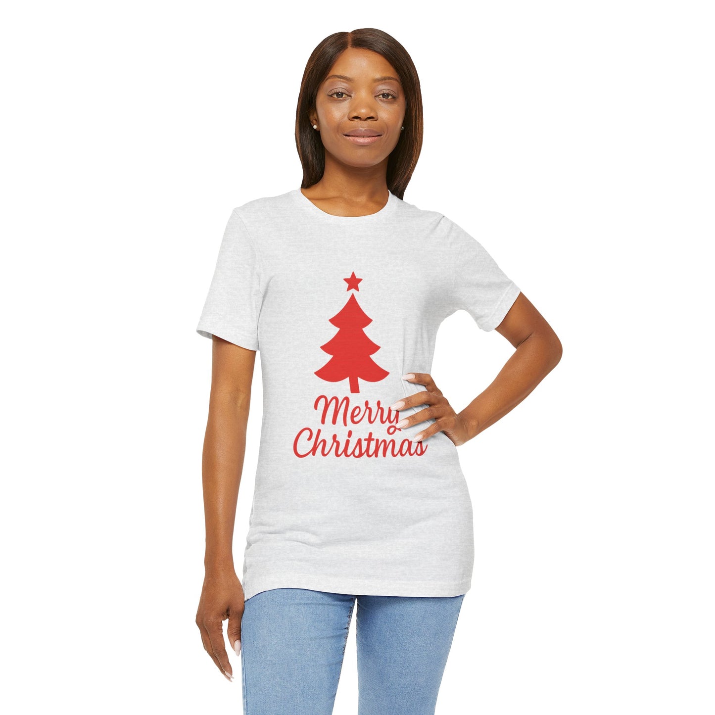 Merry Christmas Unisex Heavy Cotton Tee – Faith-Inspired Holiday Shirt