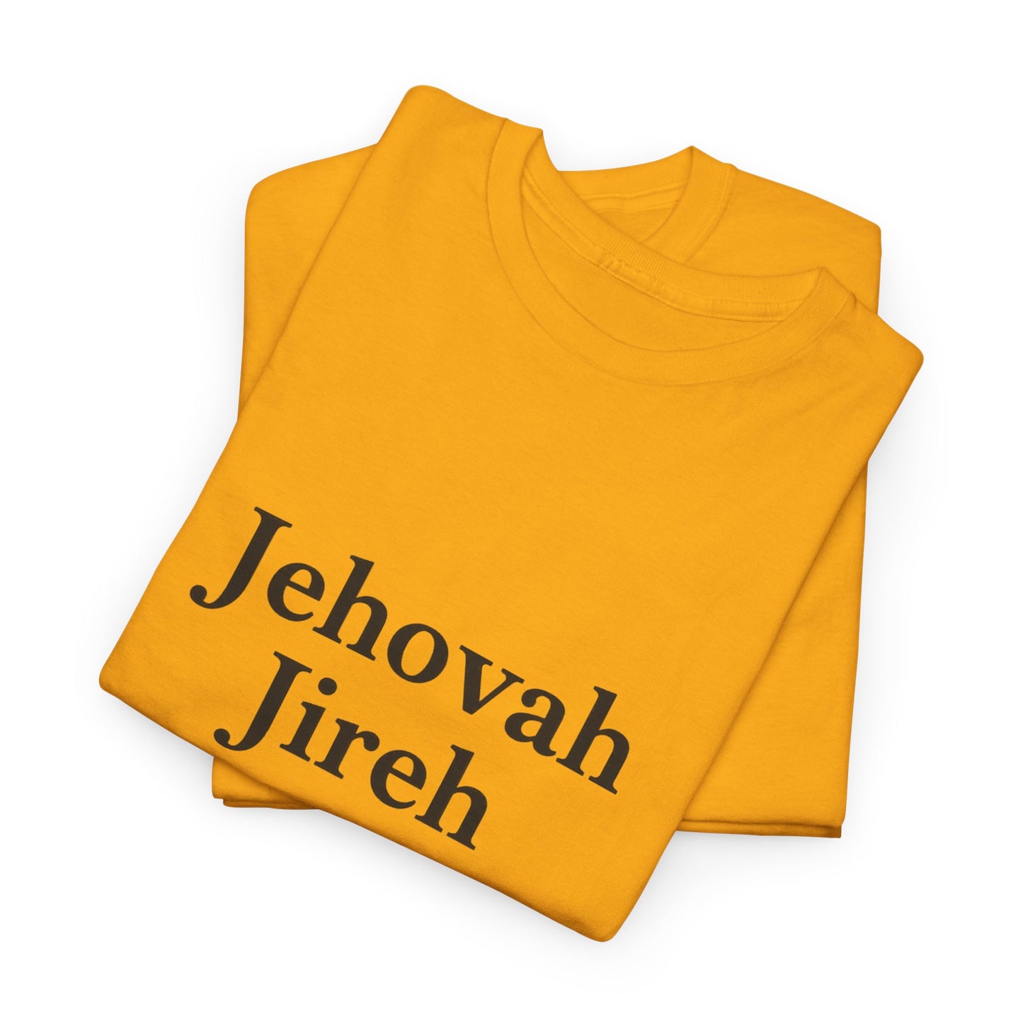 Jehovah Jireh Unisex Heavy Cotton Tee, Inspirational T-Shirt, Faith-Based Apparel, Christian Gift, Everyday Wear