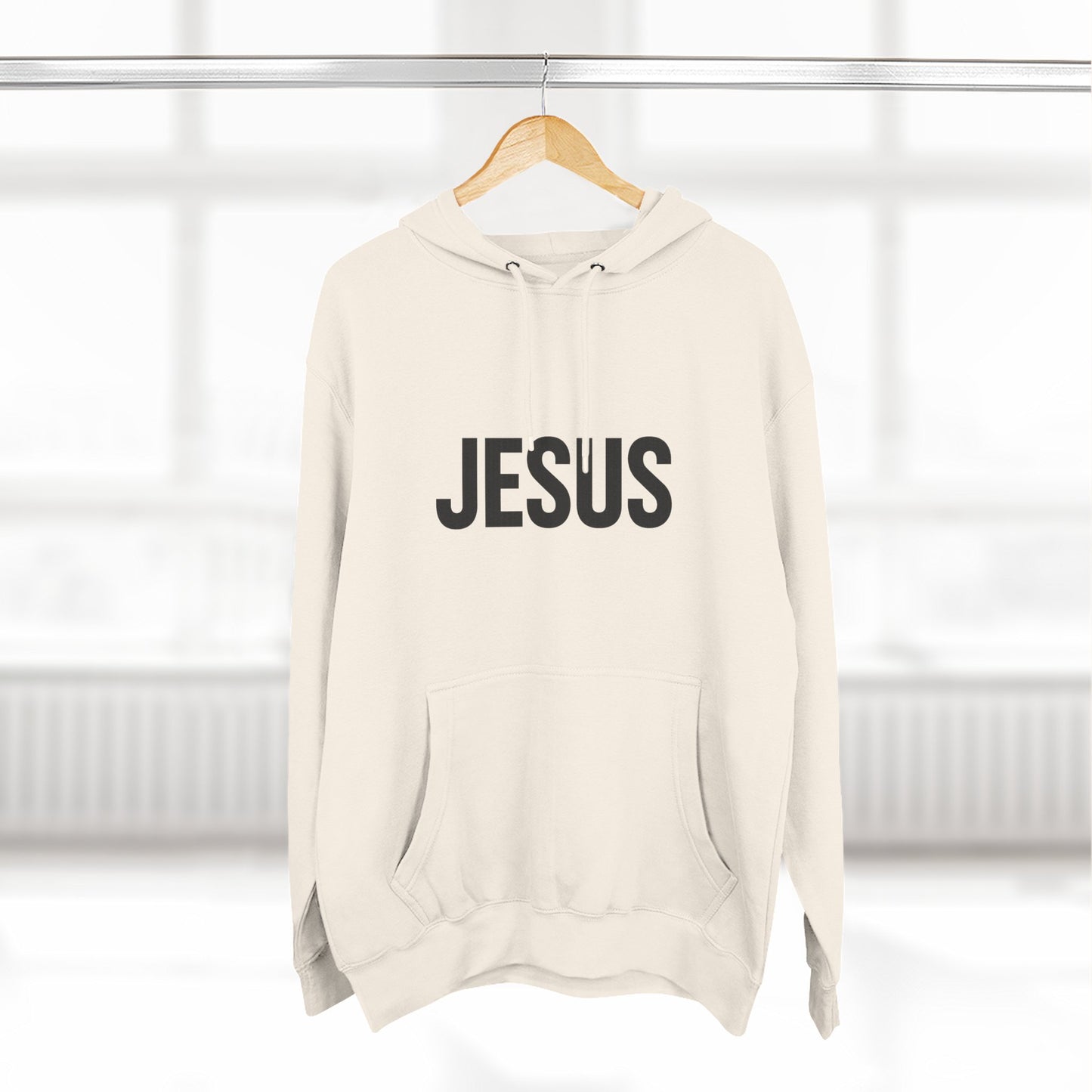 JESUS Unisex Hoodie – Bold Christian Statement Sweatshirt | Faithwear for Everyday Comfort