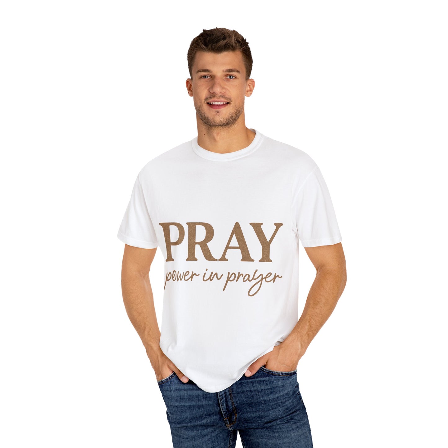 Pray Unisex T-Shirt – Minimal Christian Faith Tee