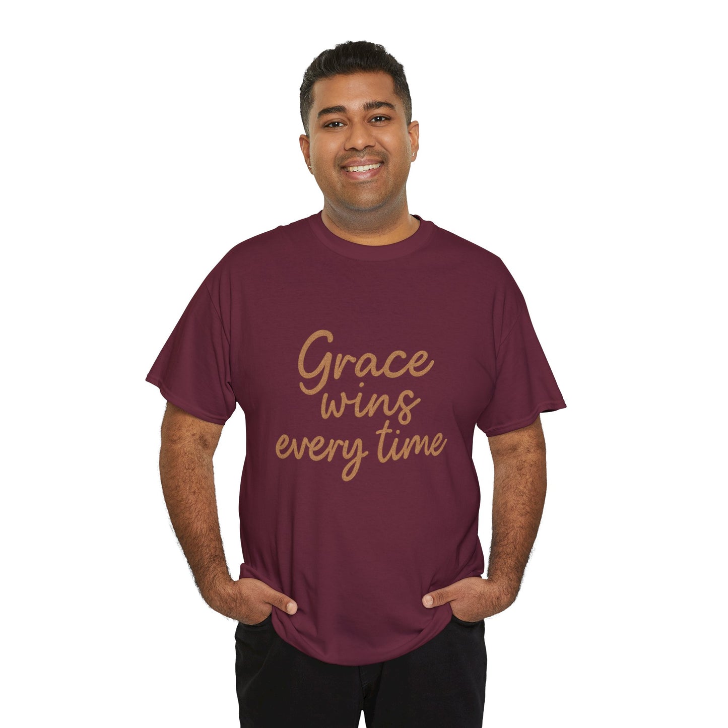 Grace Wins Every Time T-Shirt – Inspirational Christian Unisex Tee