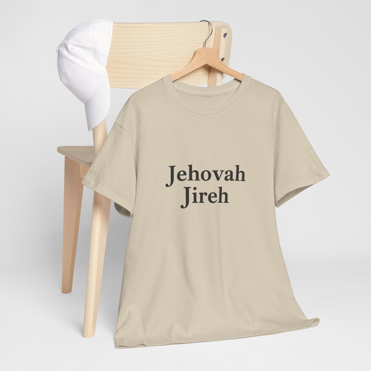 Jehovah Jireh Unisex Heavy Cotton Tee, Inspirational T-Shirt, Faith-Based Apparel, Christian Gift, Everyday Wear