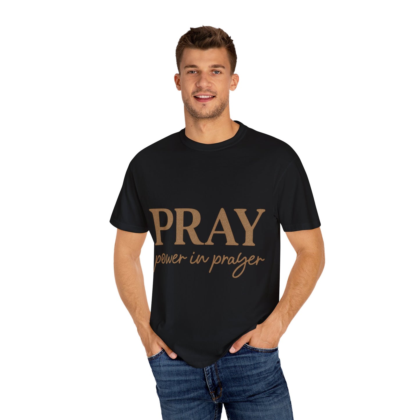 Pray Unisex T-Shirt – Minimal Christian Faith Tee