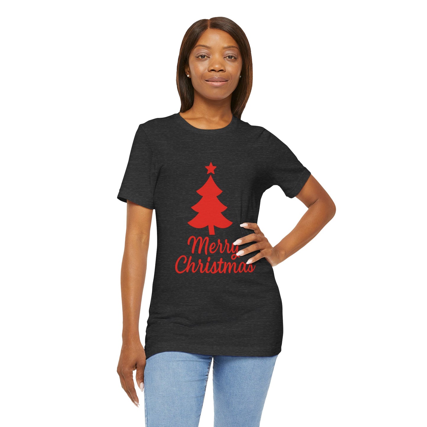 Merry Christmas Unisex Heavy Cotton Tee – Faith-Inspired Holiday Shirt