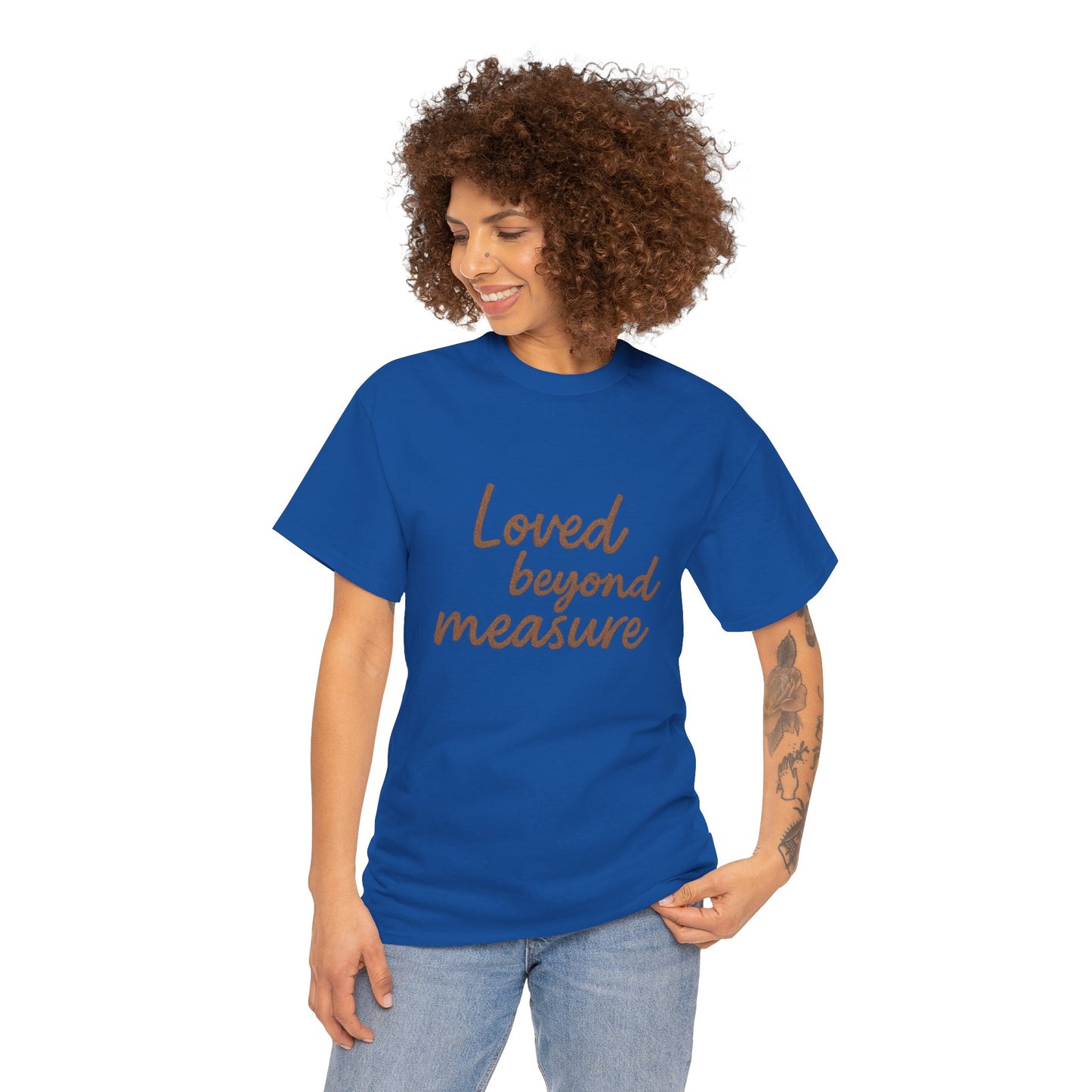 Loved Beyond Measure Unisex Cotton Tee, Gift for Mom, Inspirational Shirt, Casual Wear, Everyday Comfort, Perfect for Birthdays