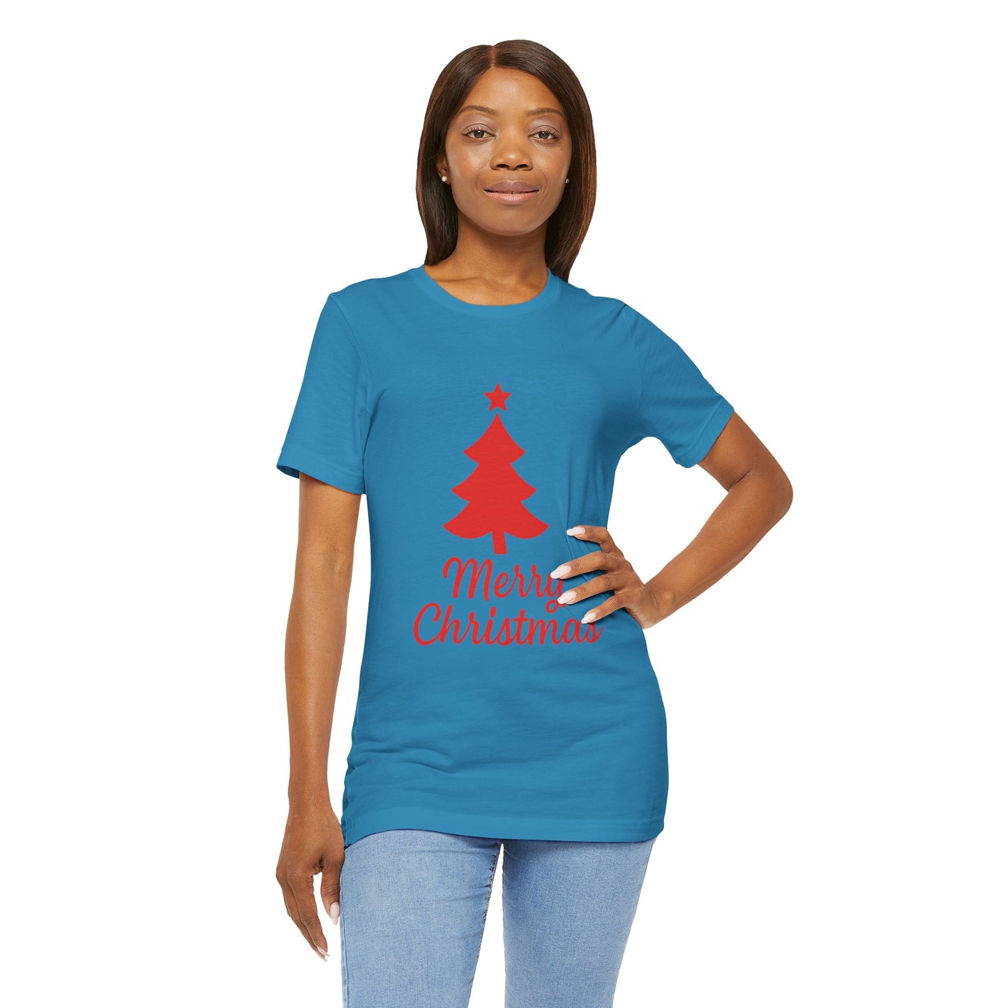 Merry Christmas Unisex Heavy Cotton Tee – Faith-Inspired Holiday Shirt