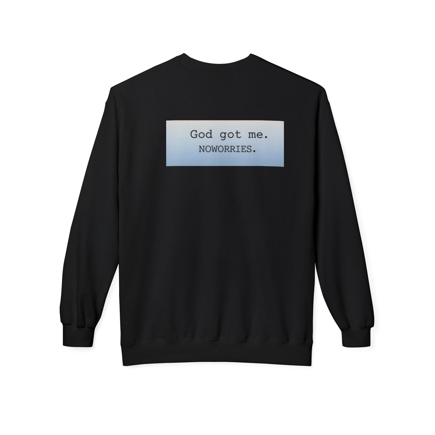 Cozy Inspirational Crewneck Sweatshirt with 'God Got Me. No Worries.' Slogan, Gift for Faith Lovers, Relaxed Casual Wear, Spiritual [...]
