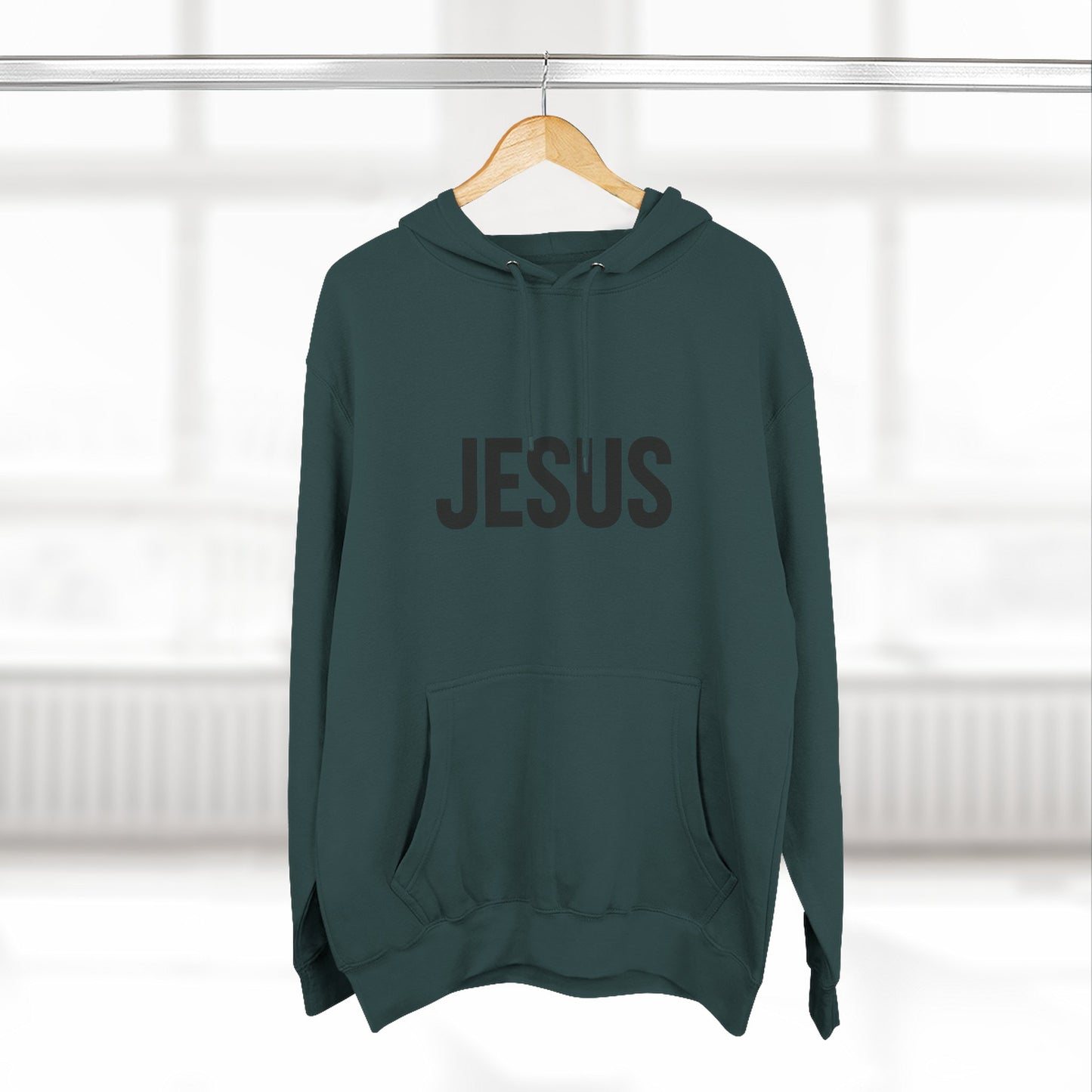 JESUS Unisex Hoodie – Bold Christian Statement Sweatshirt | Faithwear for Everyday Comfort