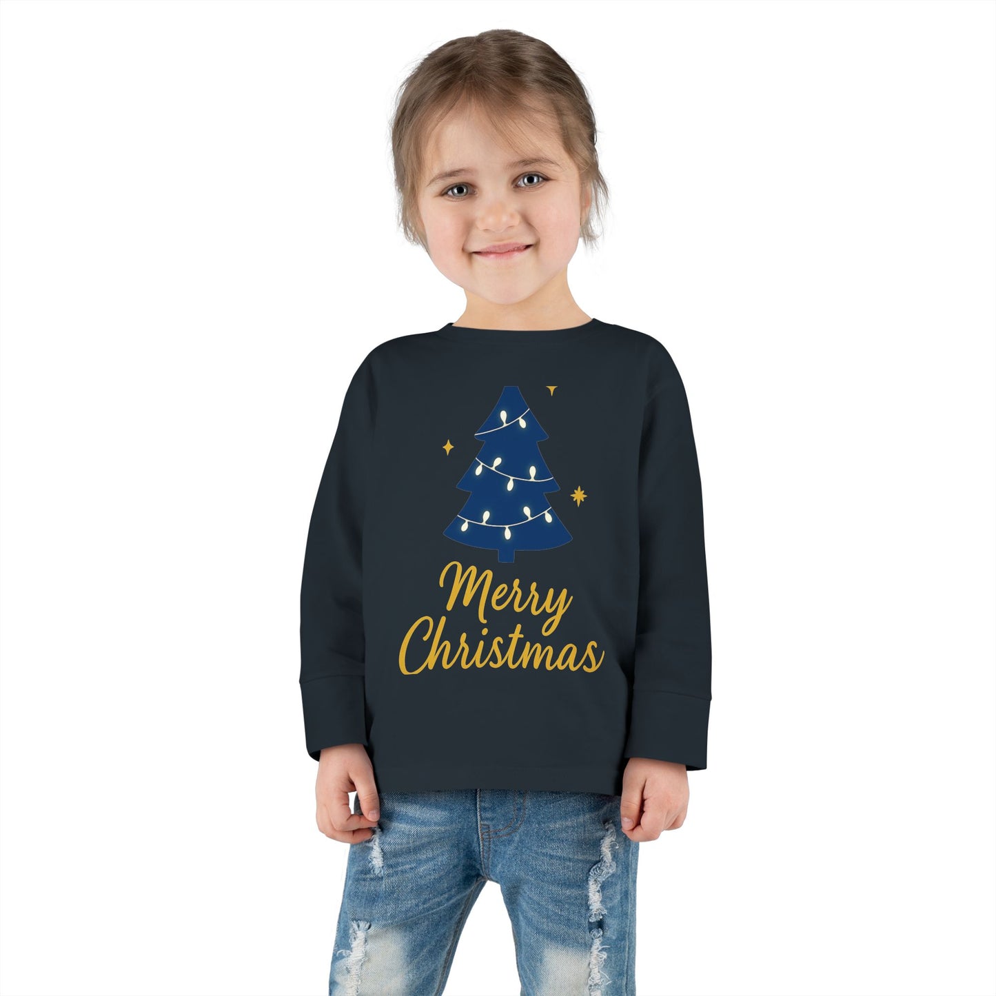 Merry Christmas Toddler Long Sleeve Tee