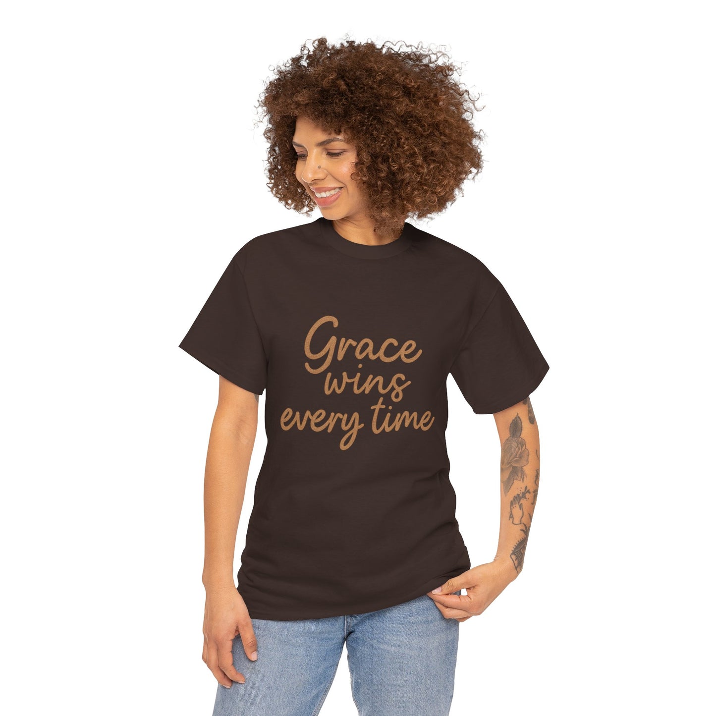 Grace Wins Every Time T-Shirt – Inspirational Christian Unisex Tee