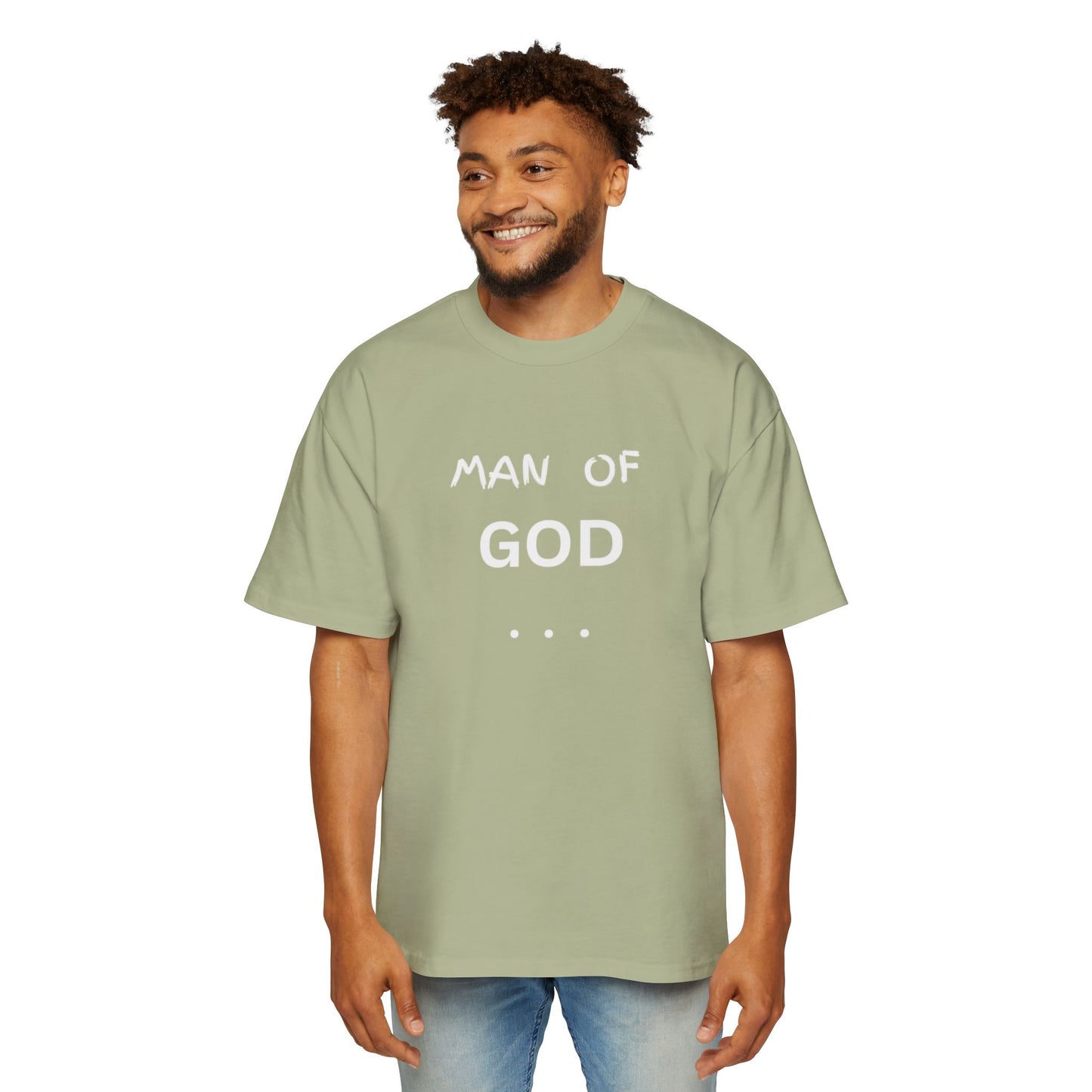 Christian Men’s T-Shirt – Bold “Man of God” Faith Tee