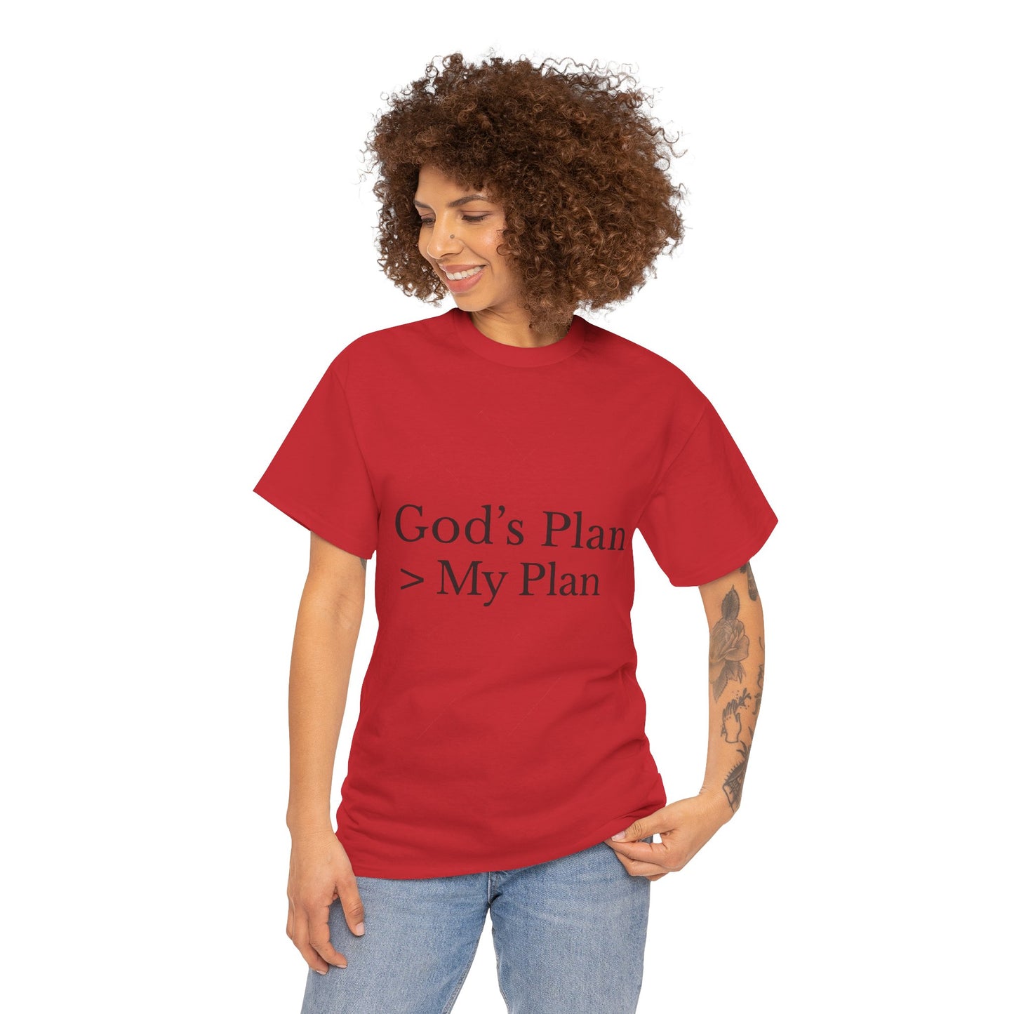 God’s Plan > My Plan T-Shirt – Christian Faith Unisex Tee