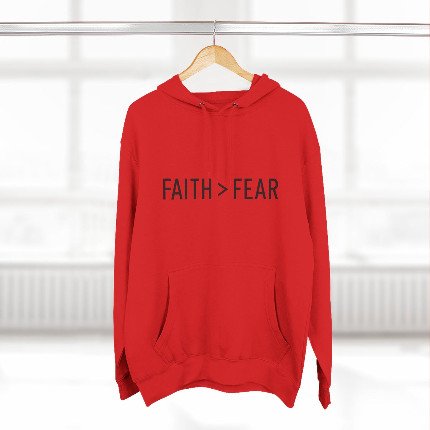 Faith Over Fear Unisex Hoodie – Christian Affirmation Apparel | Cozy & Bold Statement Piece