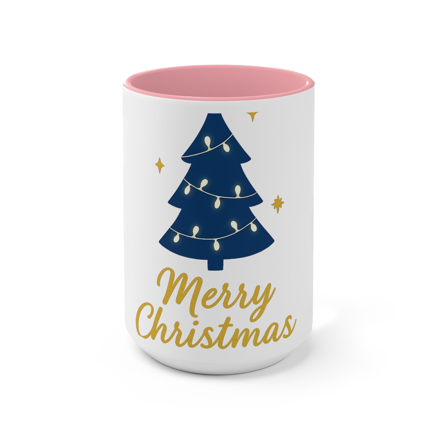 Merry Christmas Accent Mug – Festive Christian Holiday Gift with Scripture-Inspired Cheer