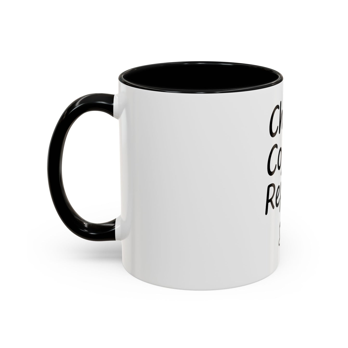 Christ Coffee Repeat Accent Mug | Christian Coffee Cup | 11oz