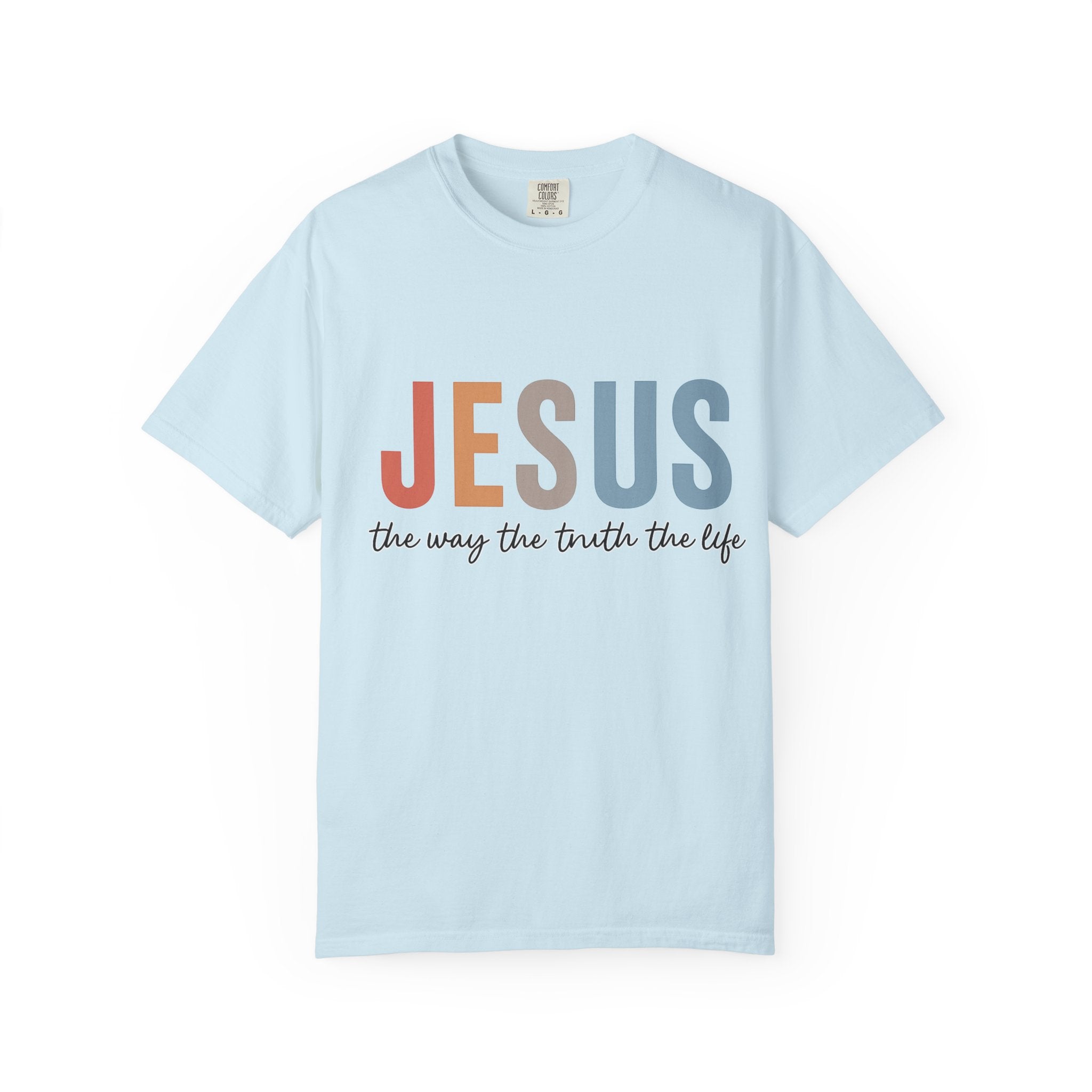 “Jesus — The Way, The Truth, The Life” Faith Tee – Premium Comfort Colors® Christian Shirt | Lexad Designs